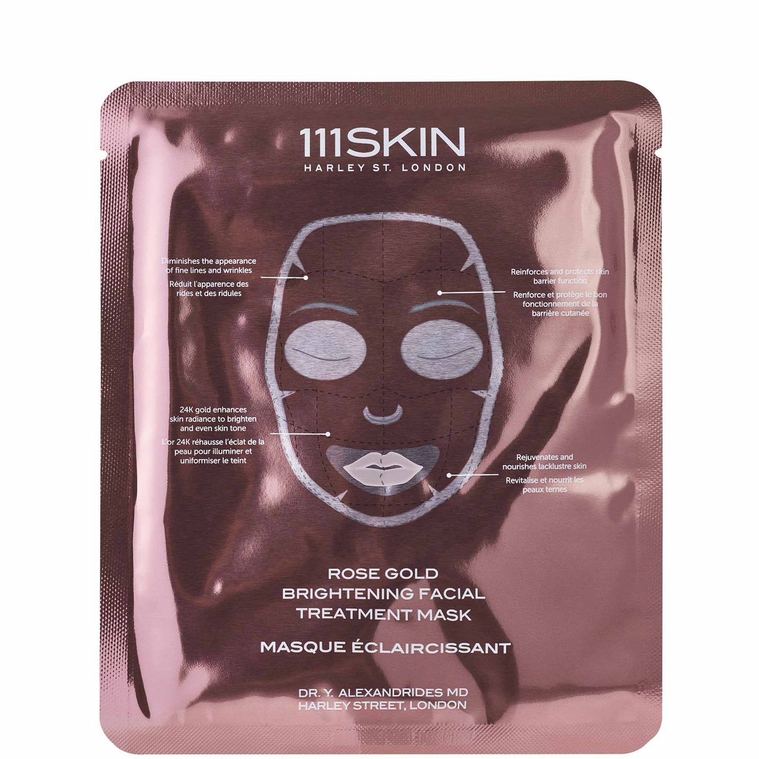 111SKIN Rose Gold Brightening Facial Treatment Mask Box