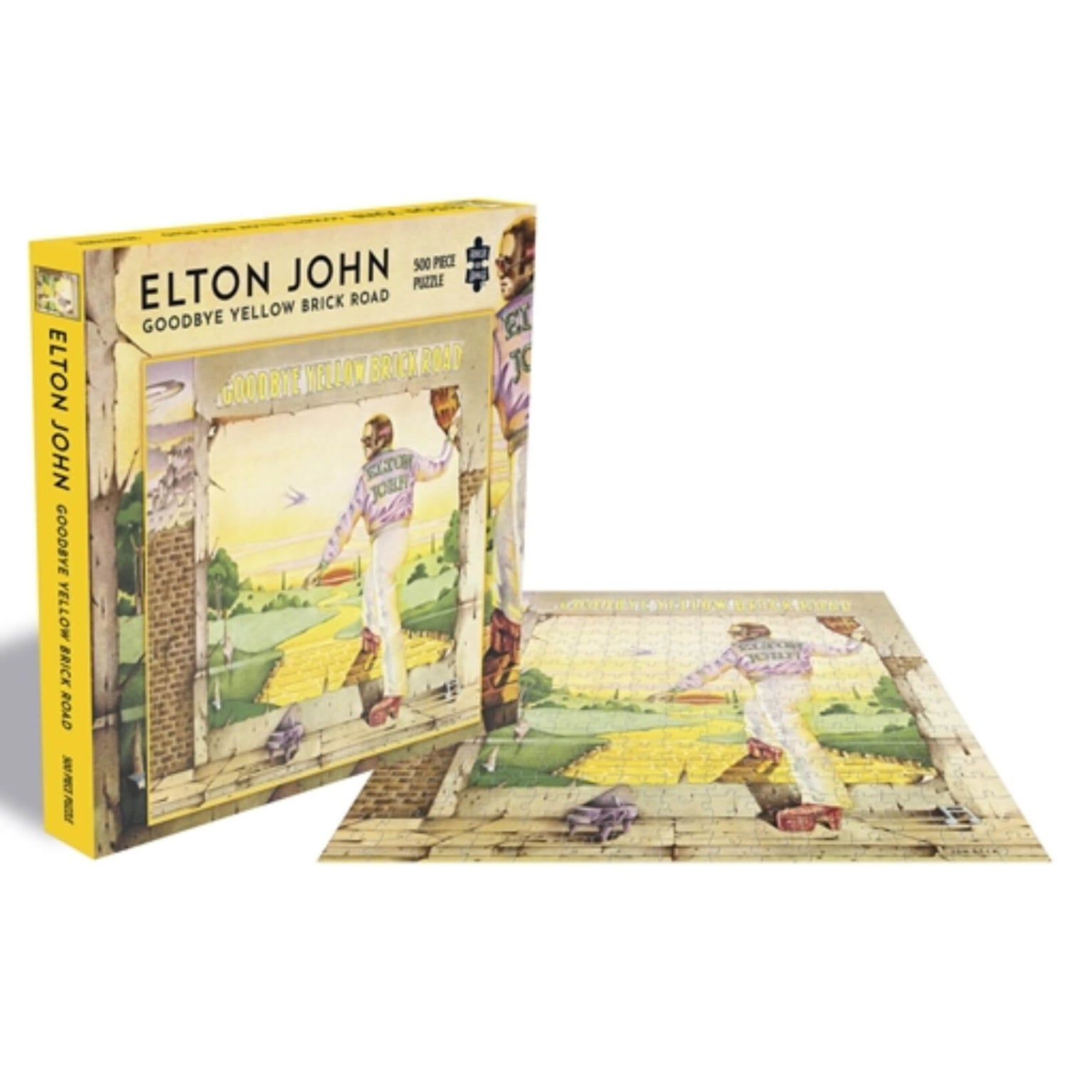 Elton John Goodbye Yellow Brick Road (500 Piece Jigsaw Puzzle) Toys - Zavvi  US, image size:1500x1500