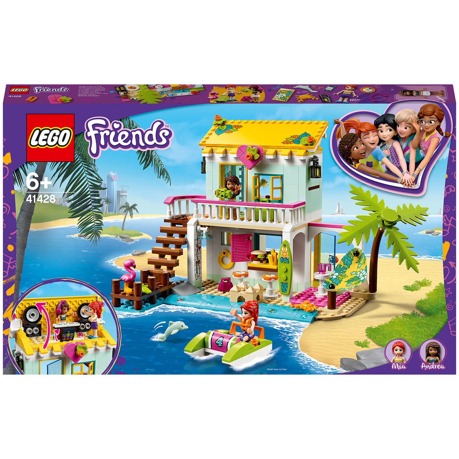 fisk os selv sagging LEGO Friends: Beach House Mini Dollhouse Play Set (41428) Toys - Zavvi US