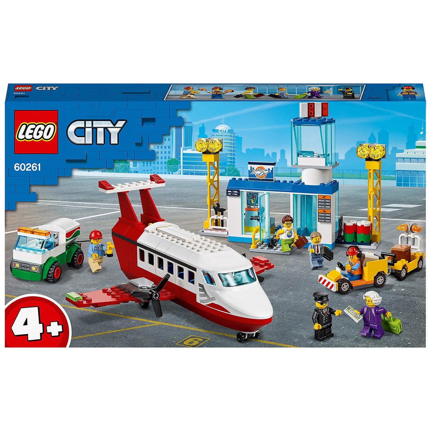 doen alsof vermomming middelen LEGO City: 4+ Central Airport Charter Plane Toy (60261) Toys - Zavvi US