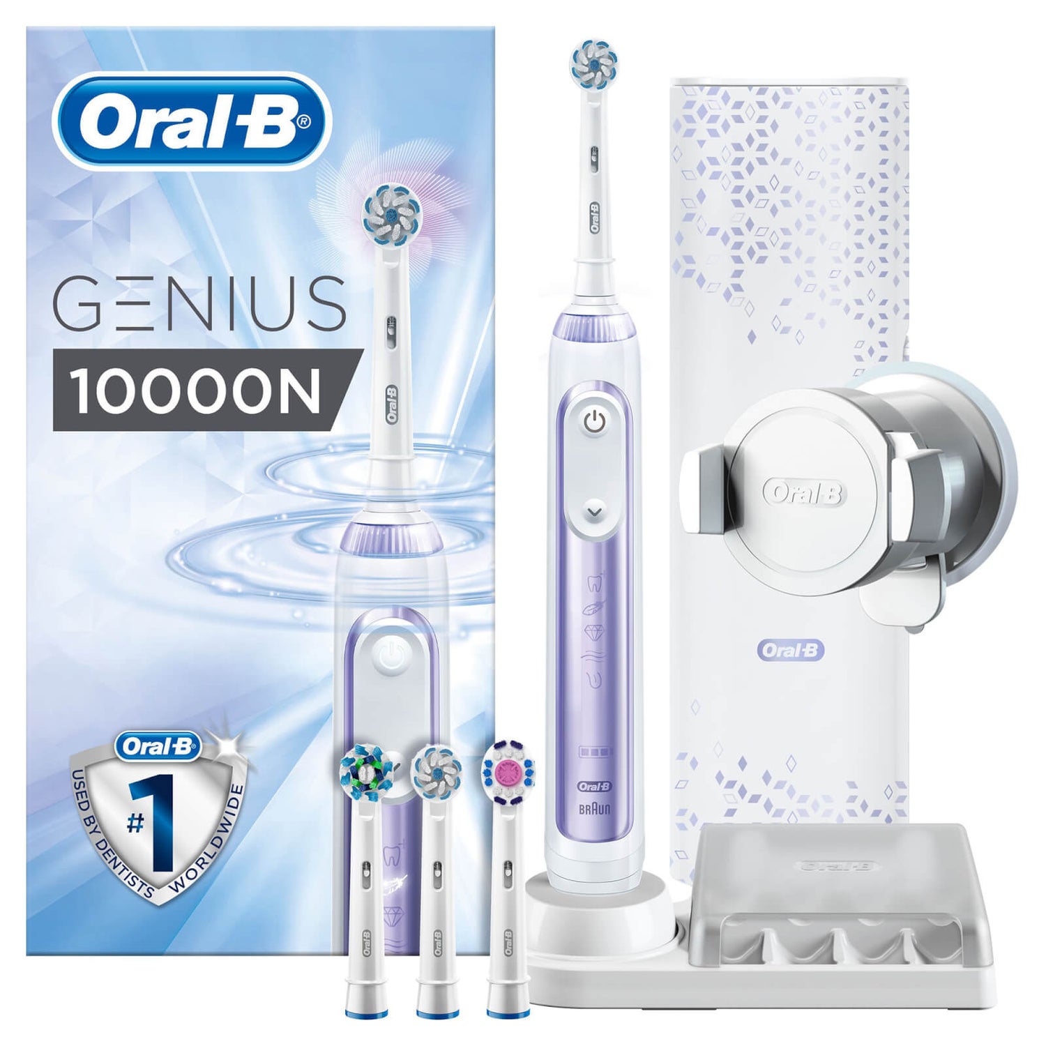 Oral-B Genius 10000N Orchid Purple Elektrische Tandenborstel Powered By Braun