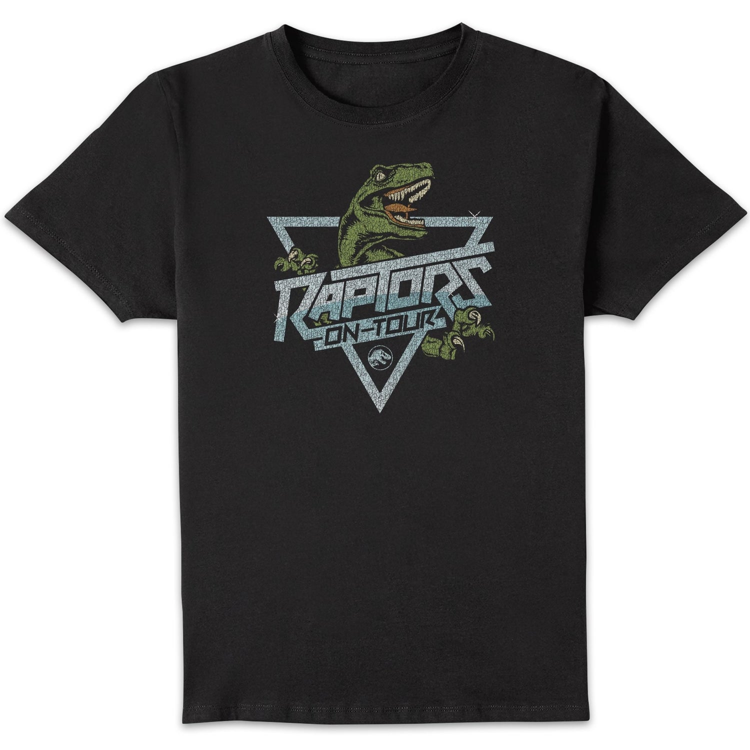 T-shirt Jurassic Park Raptors On Tour Stroke - Noir - Homme