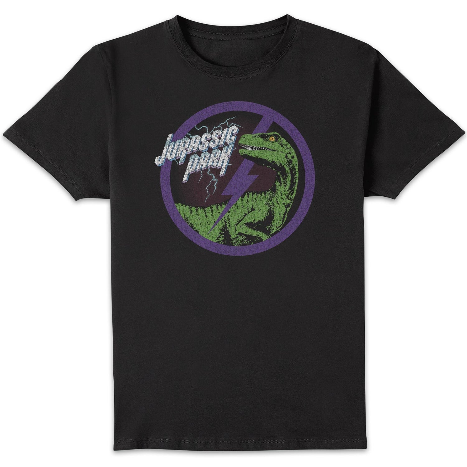Jurassic Park Raptor Bolt Men's T-Shirt - Black