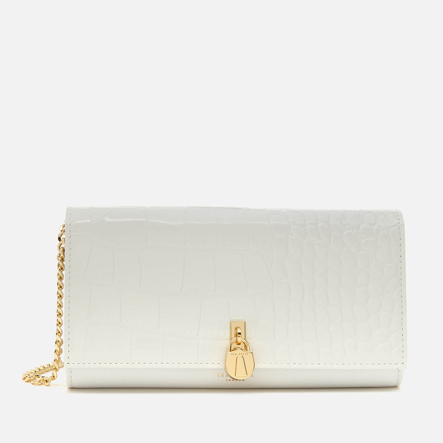Ted Baker Ivory Sten Crocodile-embossed Leather Purse | ModeSens