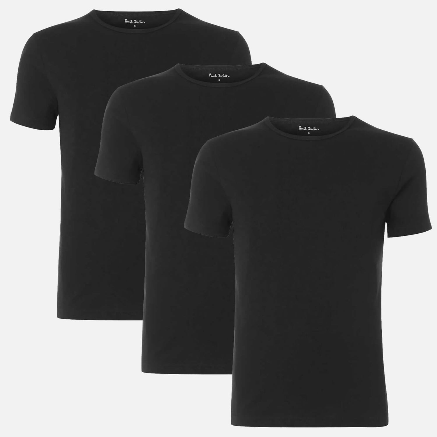 PS Paul Smith Men's 3-Pack Crewneck T-Shirts - Black - S
