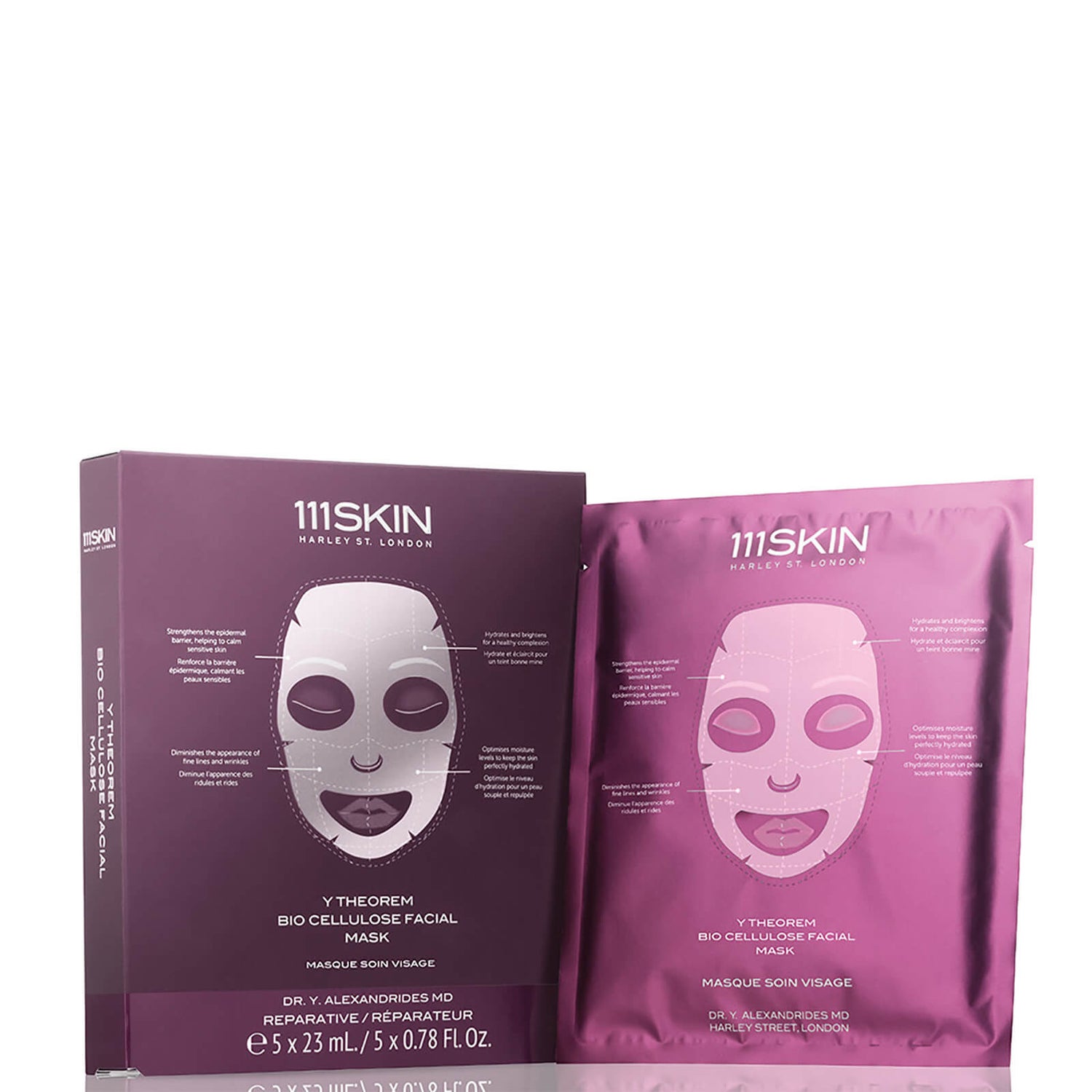 111SKIN Y Theorem Bio Cellulose Facial Mask Box