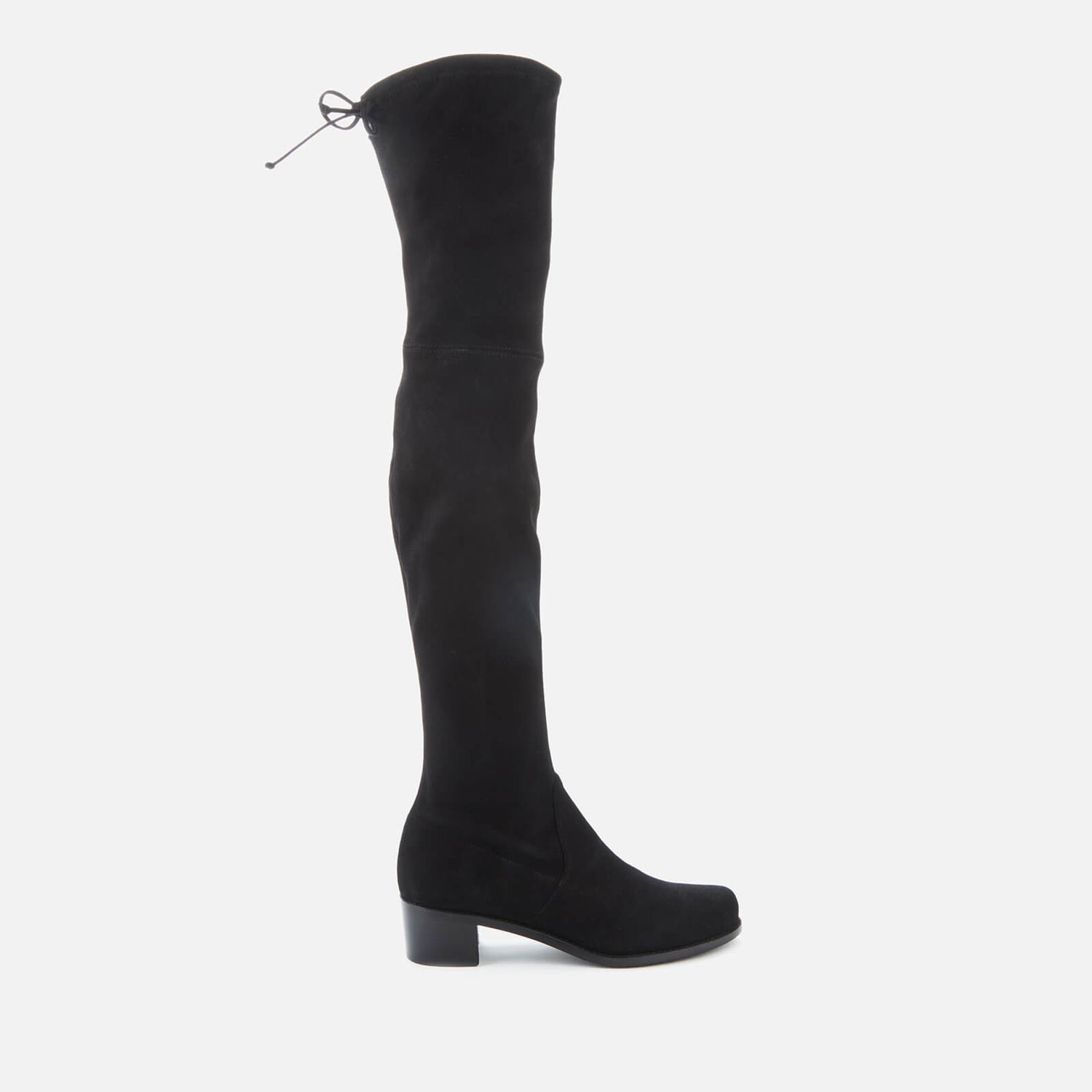 Stuart Weitzman Women's Midland Suede Over The Knee Heeled Boots - Black - UK 3