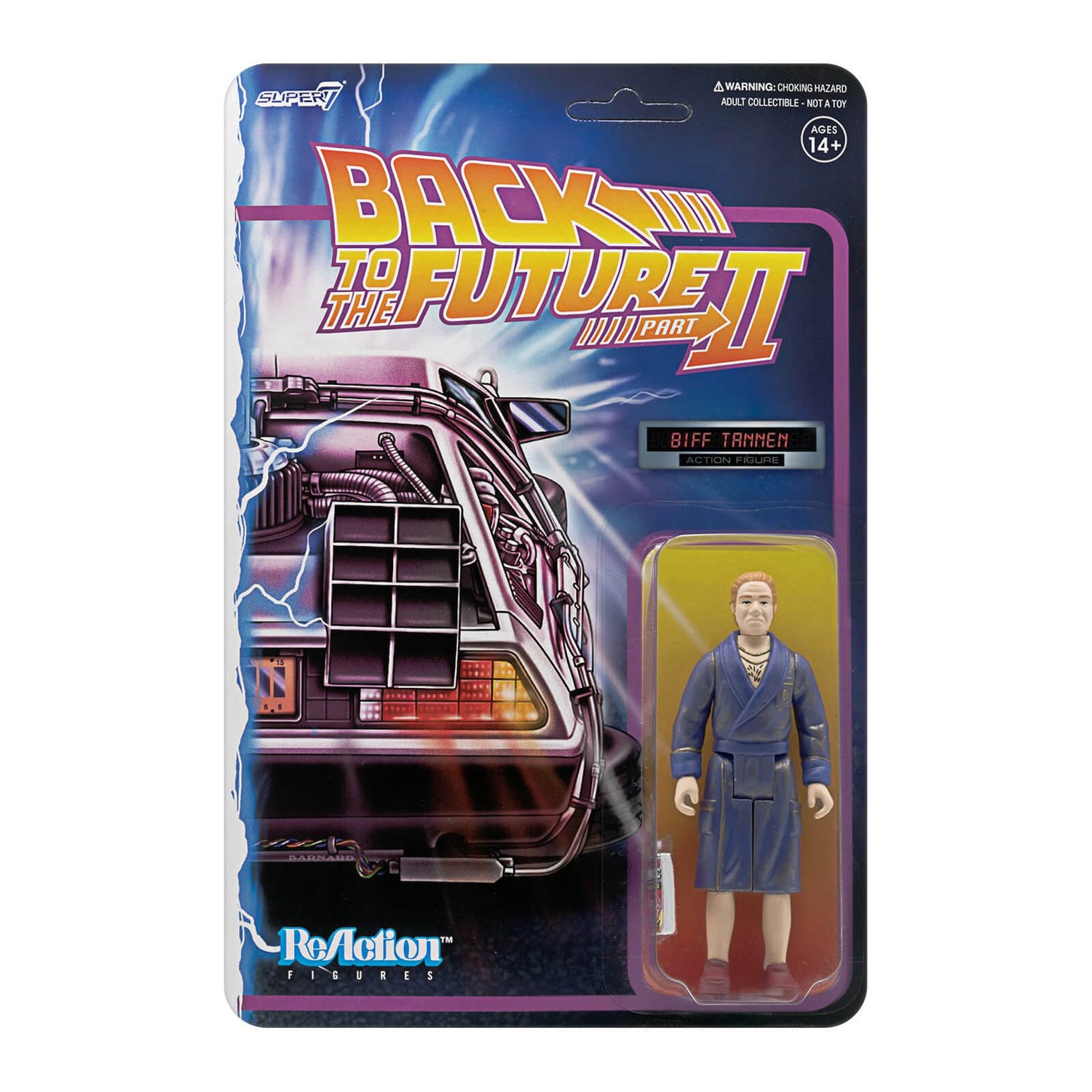 Super7 Back To The Future Part II ReAction Figure - Biff Tannen (Bathrobe)