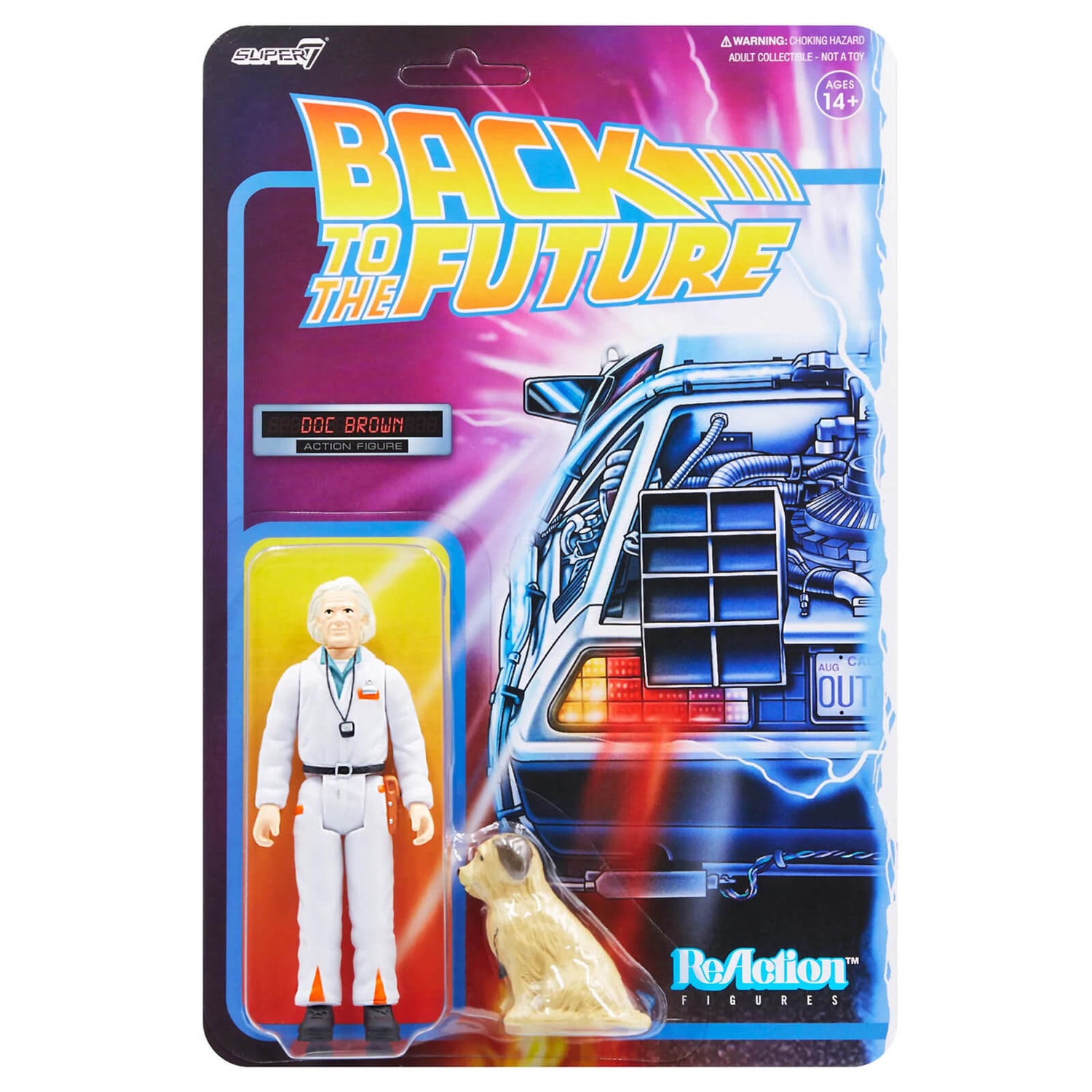 Super7 Back To The Future ReAction Figure - Doc Brown and Einstein