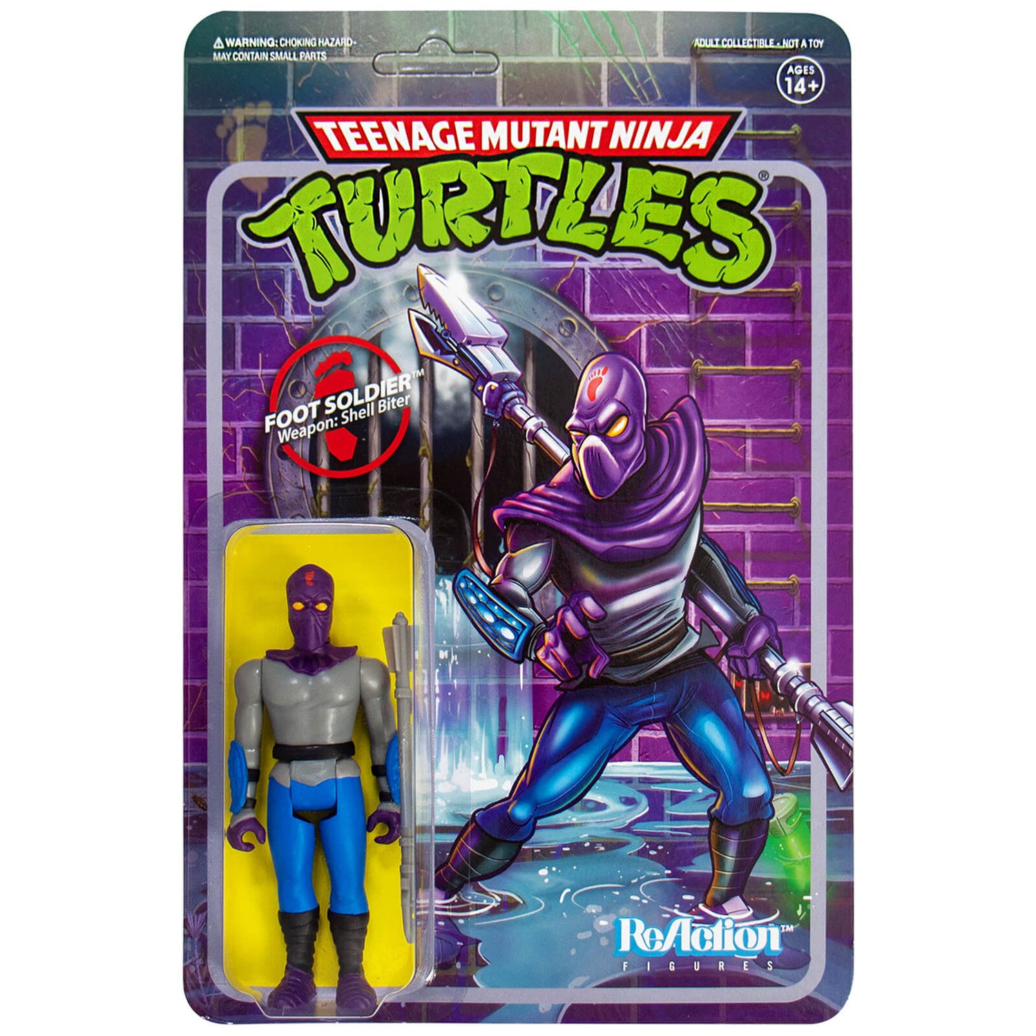 Super7 Teenage Mutant Ninja Turtles ReAction Figure - Foot Soldier