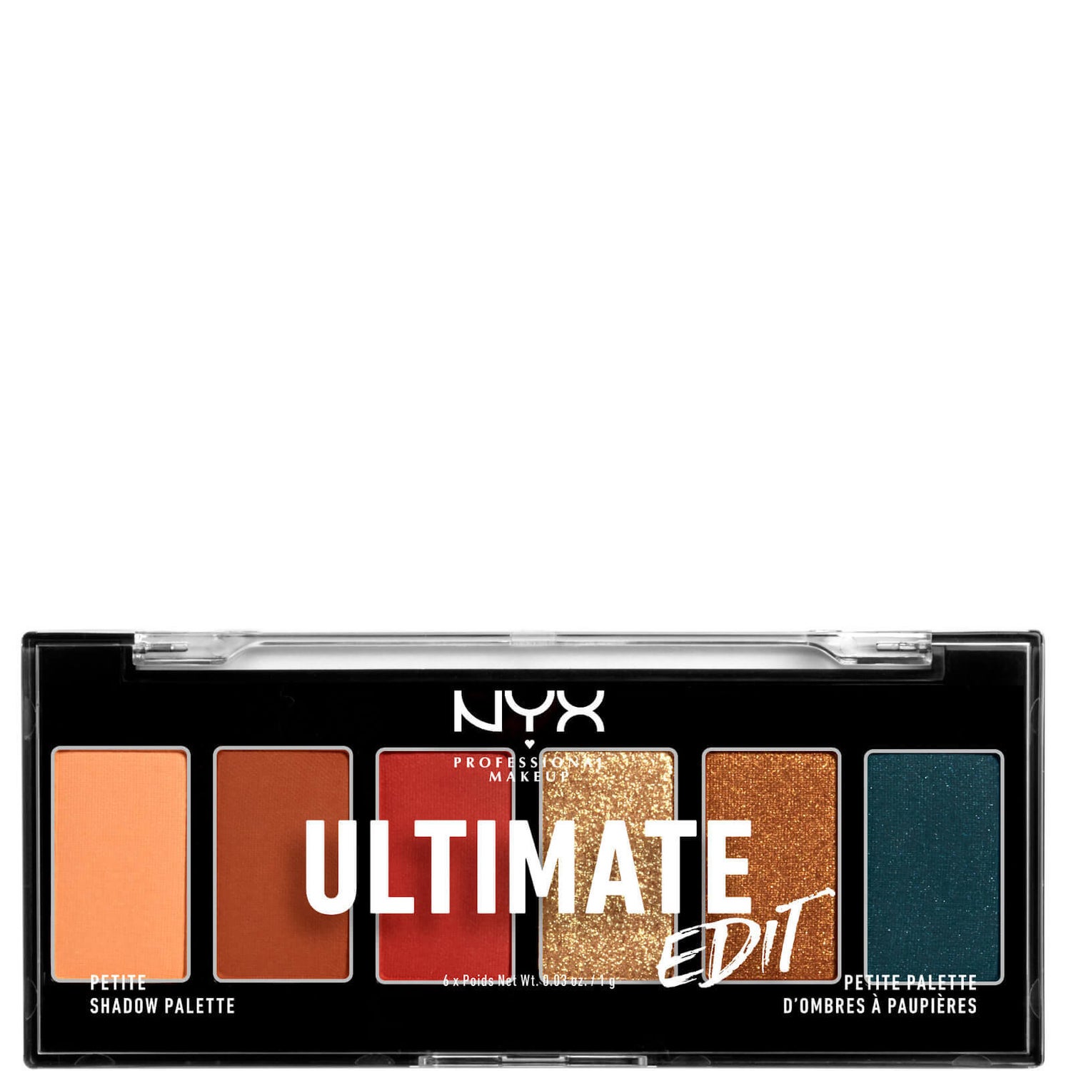 NYX Professional Makeup Ultimate Shadow Palette Edit Escape Artist 6 Shades