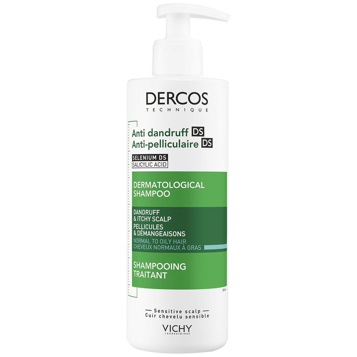 VICHY Dercos Anti-Dandruff Shampoo for Normal/Oily Hair szampon przeciwłupieżowy do włosów normalnych/tłustych 390 ml