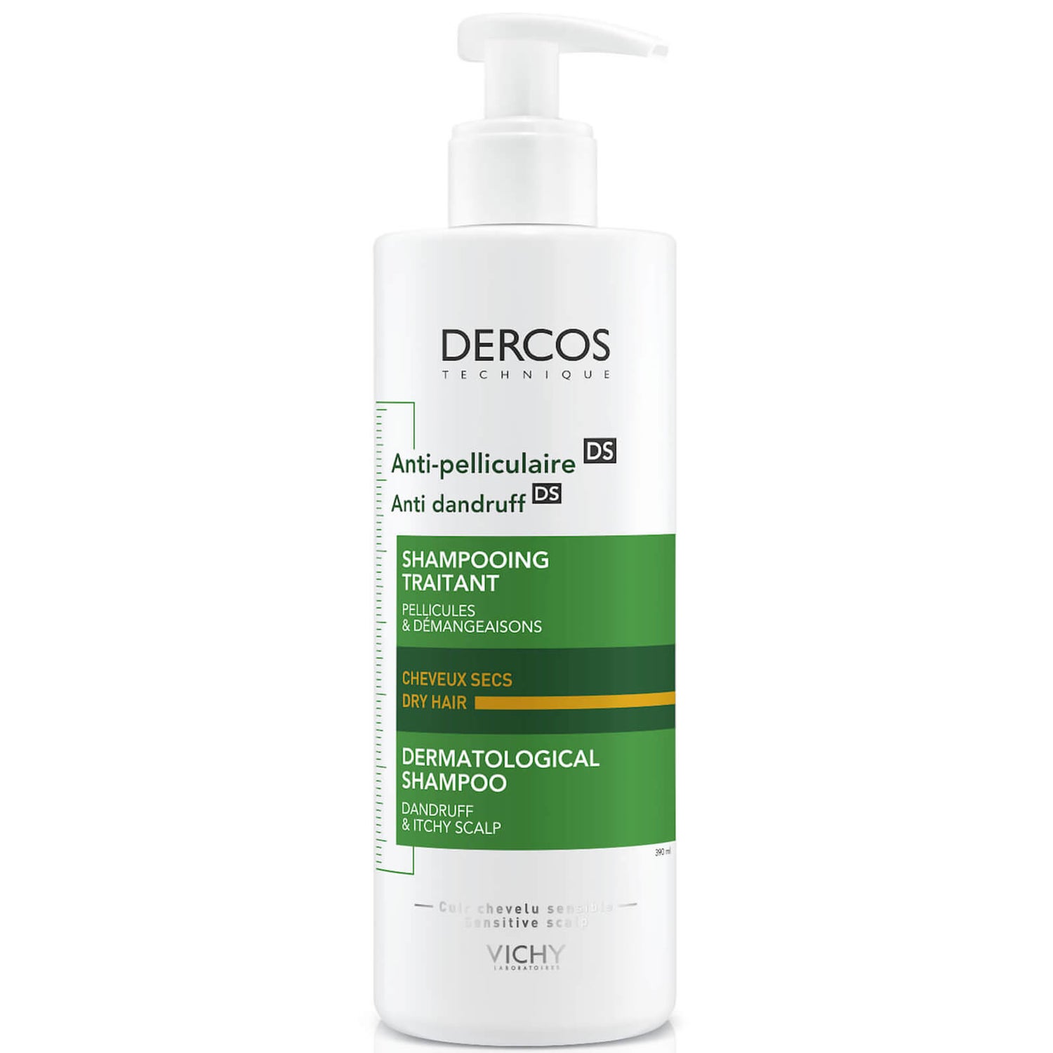 VICHY Dercos Anti-Dandruff Shampoo for Dry Hair 390ml