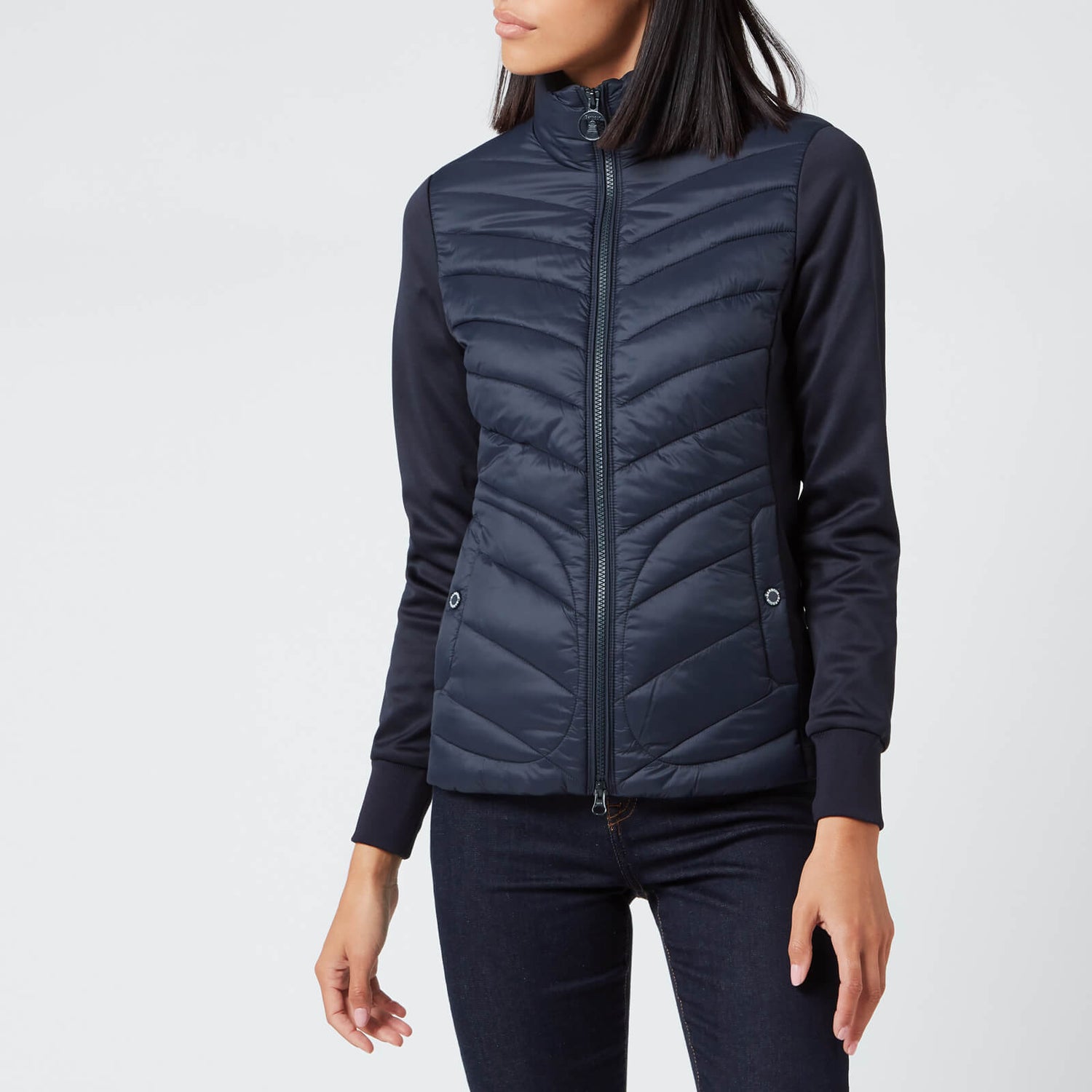 Barbour langstone store quilted jacket navy
