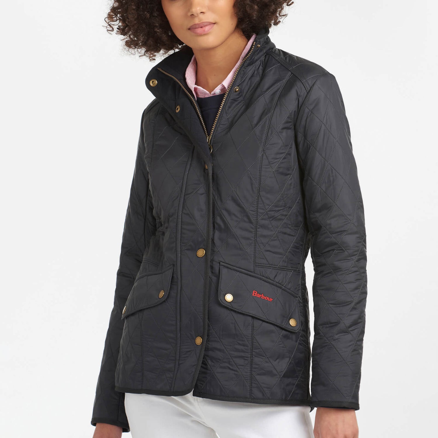 Barbour Women's Cavalry Polarquilt Jacket - Navy - UK 16