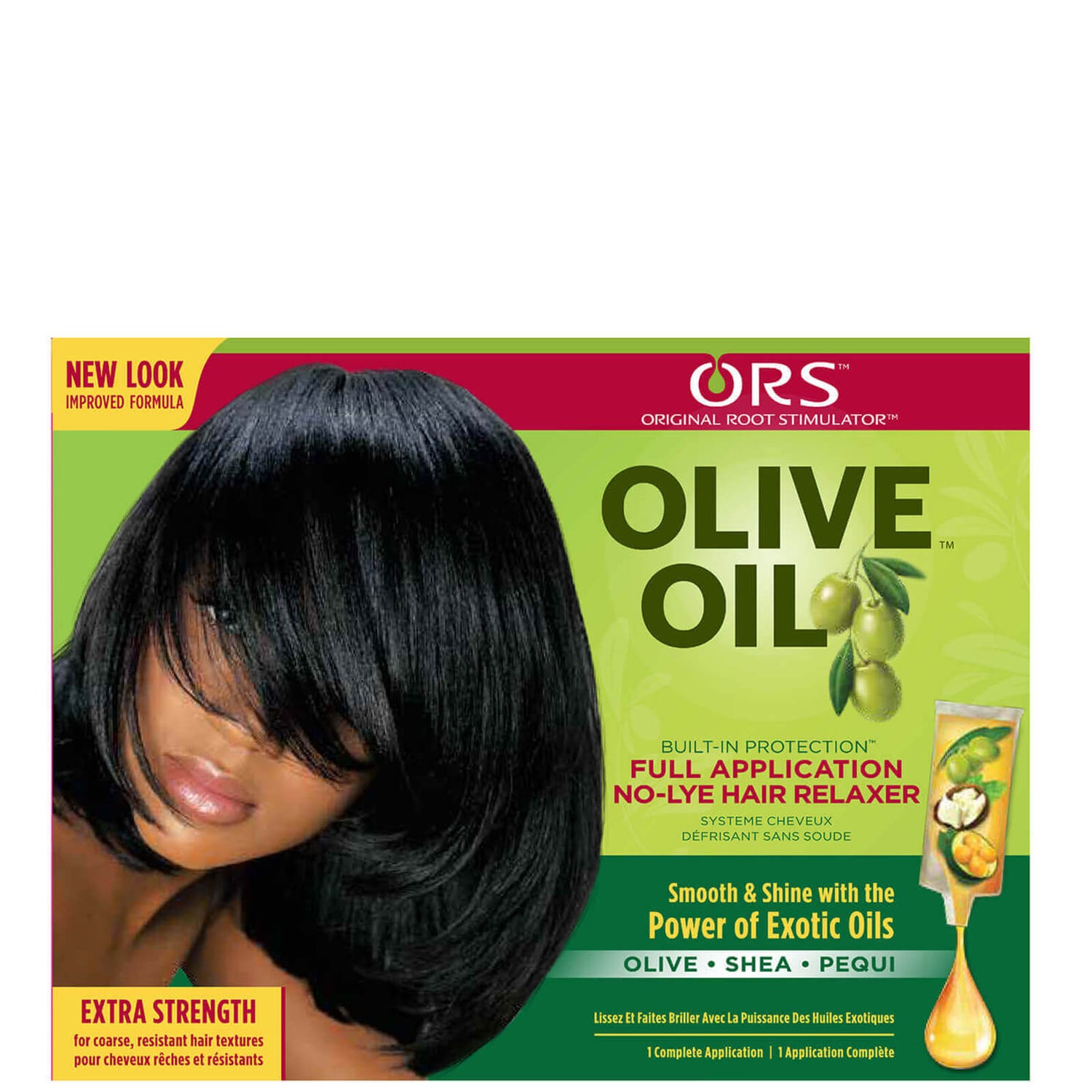 ORS Olive Oil Built in Protection No-Lye Relaxer Extra Strength 1  Application 485g - LOOKFANTASTIC