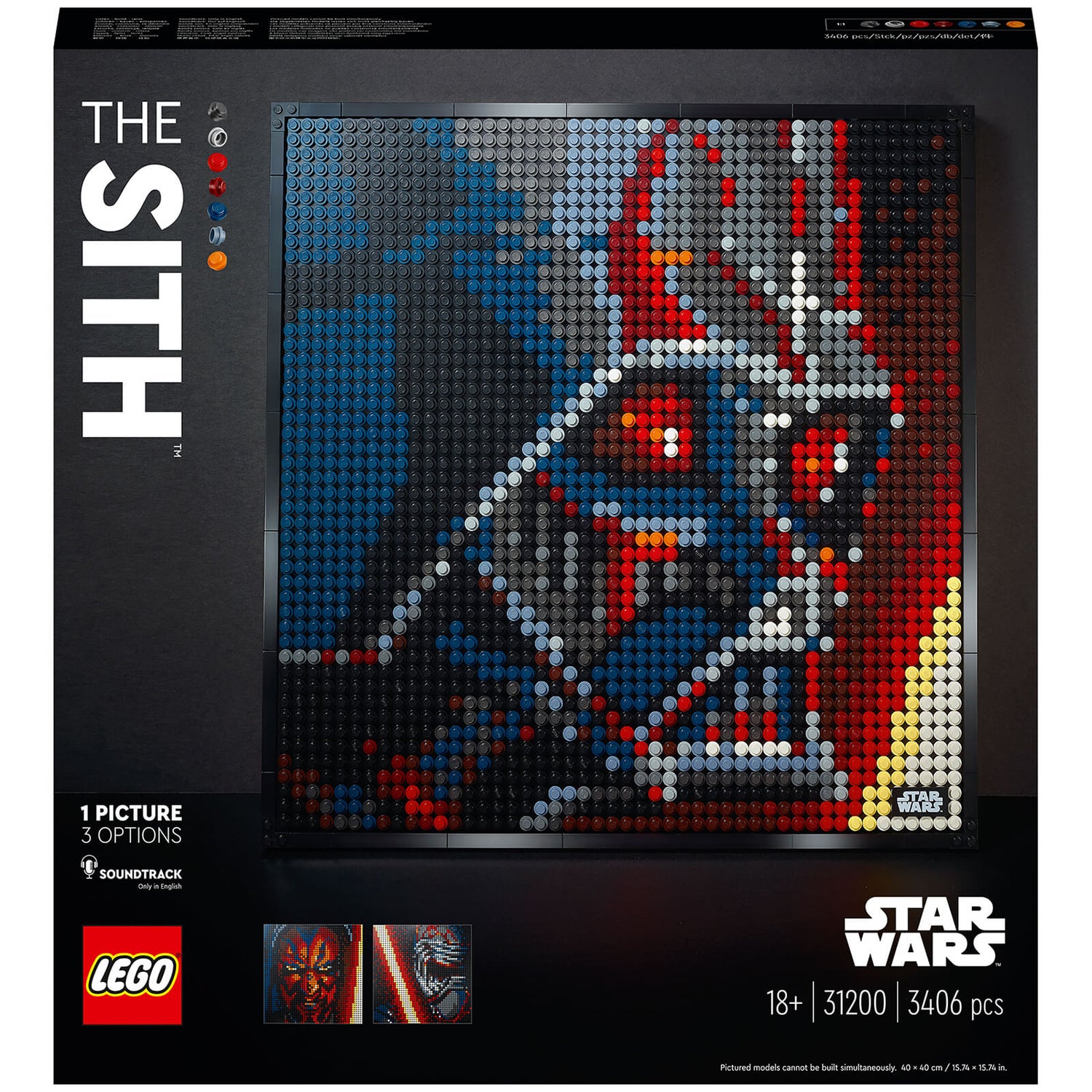 LEGO Art Star Wars: The Sith Building Set for Adults (31200)