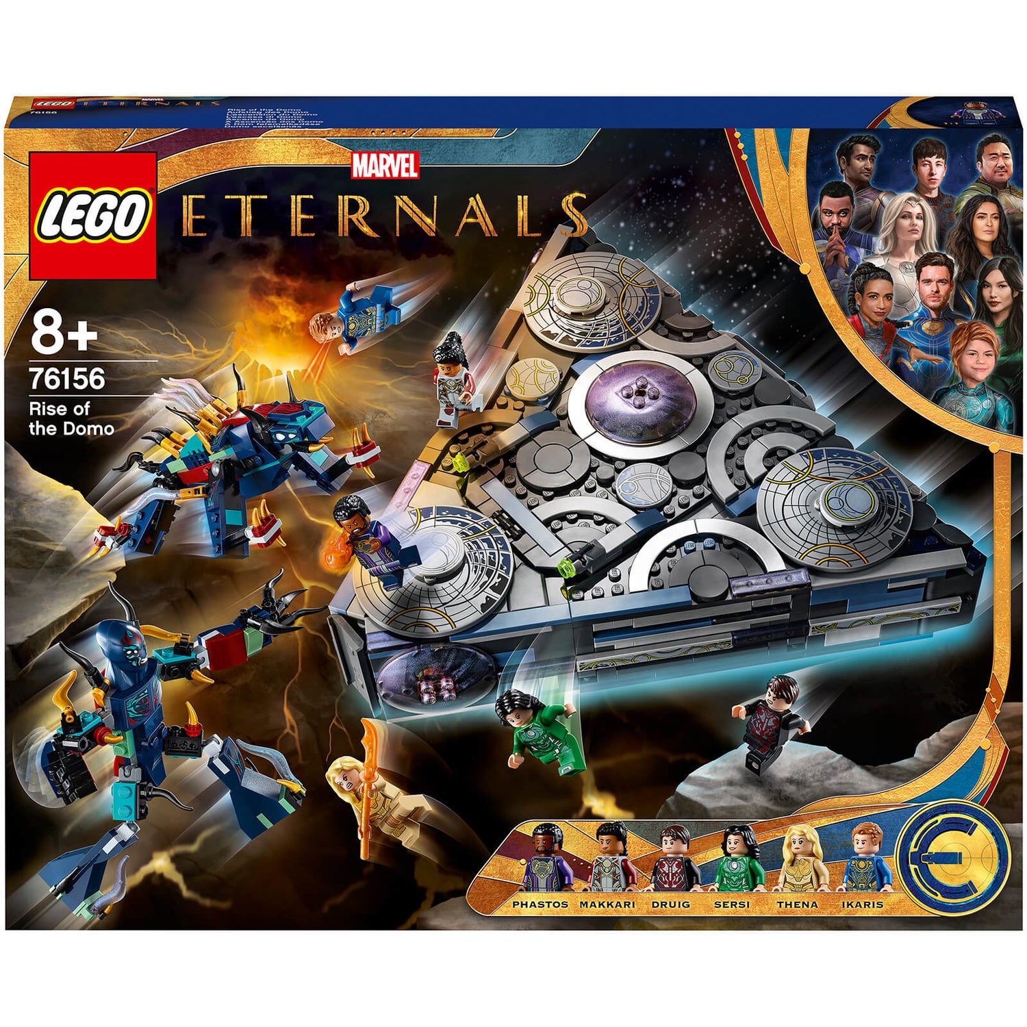 LEGO Marvel Ensemble L’ascension du Domo, Kit de Construction Vaisseau Spatial(76156)