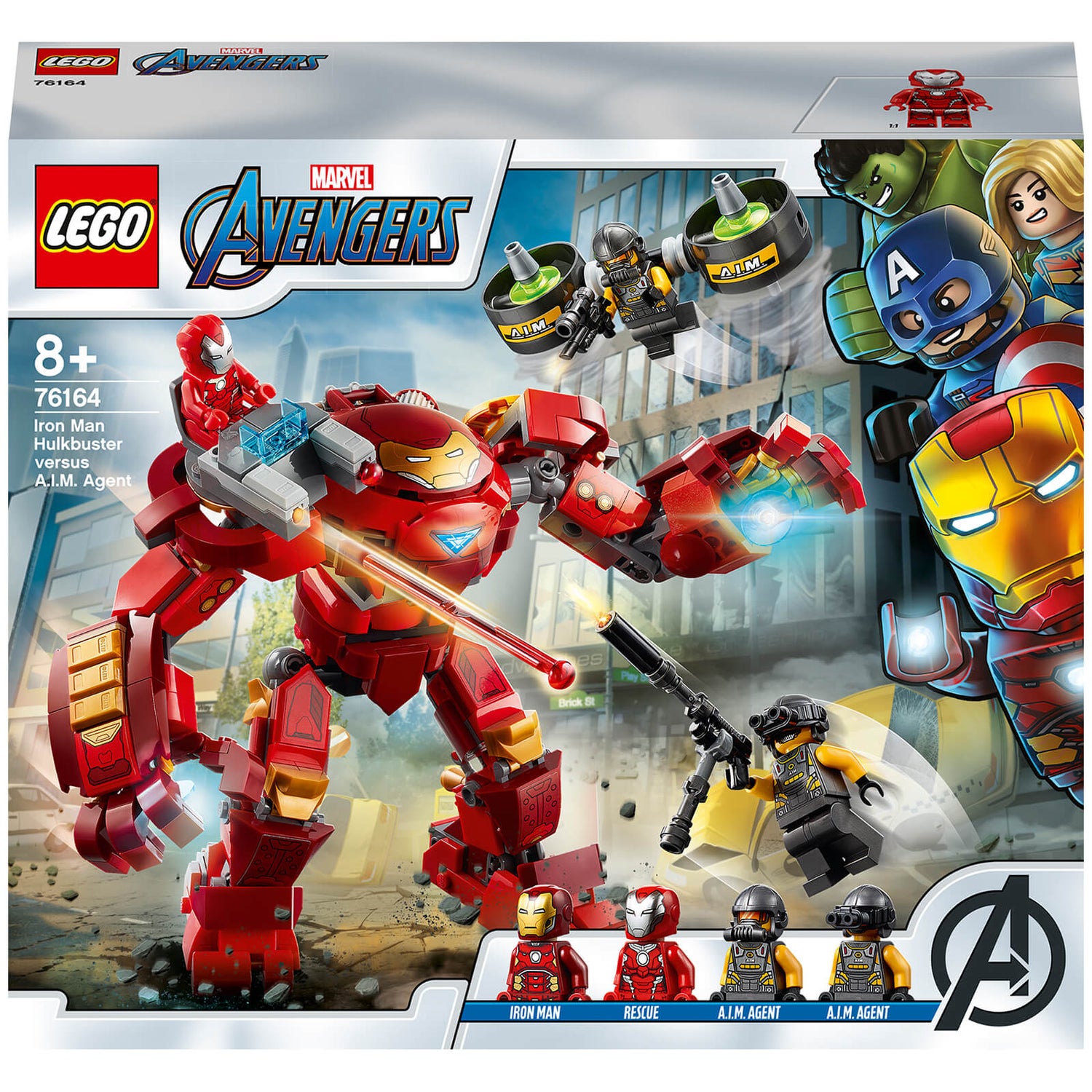 LEGO Marvel Iron Man Hulkbuster vs. A.I.M. Agent Toy (76164)