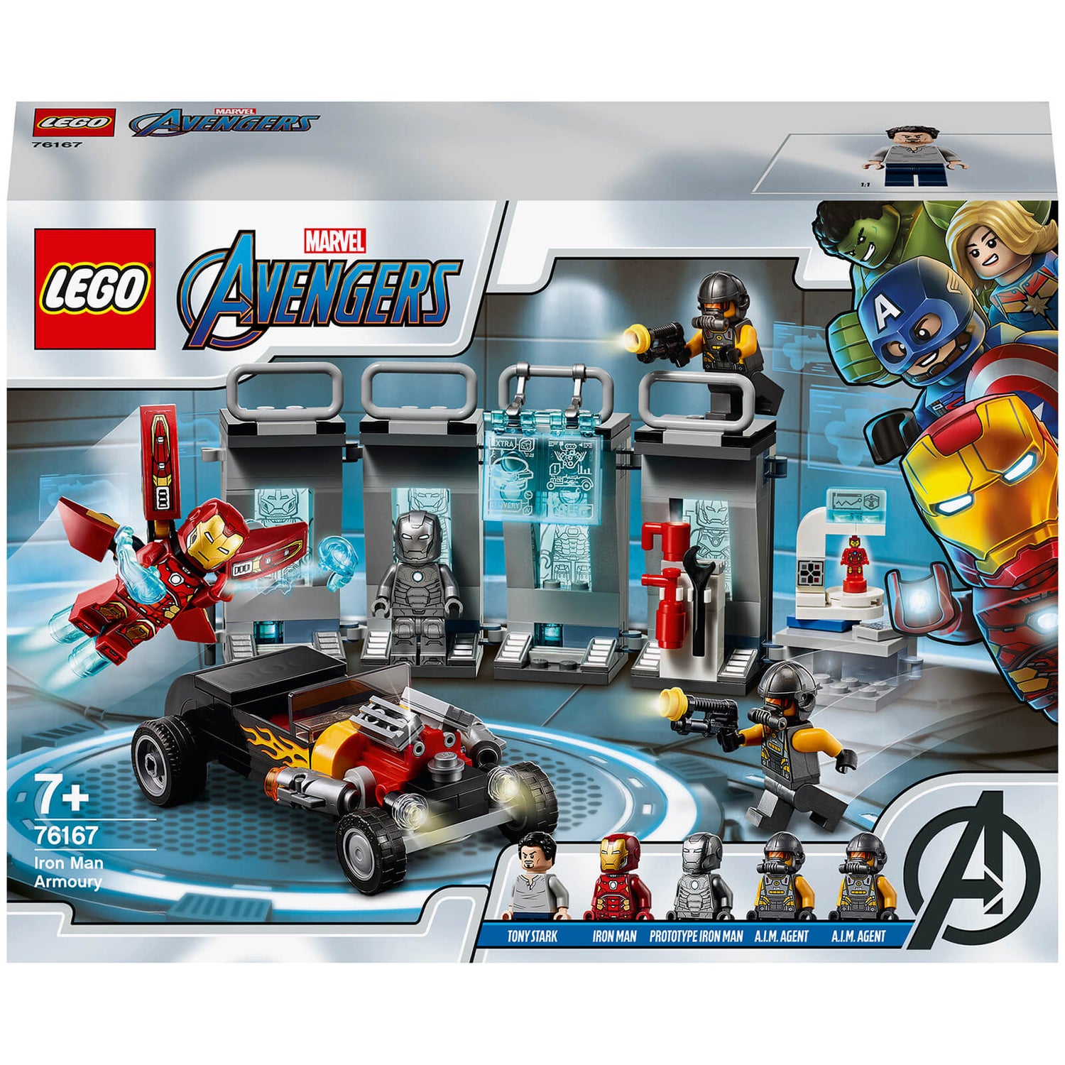 LEGO Marvel Avengers Ensemble de Jeux de construction L'armurerie d'Iron Man (76167)