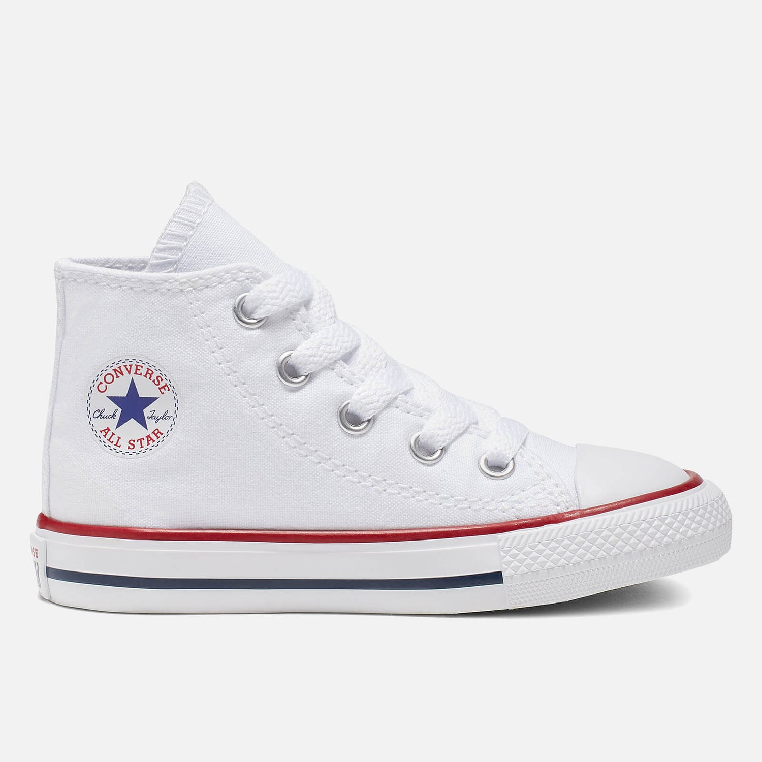 Converse Toddlers' Chuck Taylor All Star Hi - Top Tainers - Optical White - UK 4 Baby