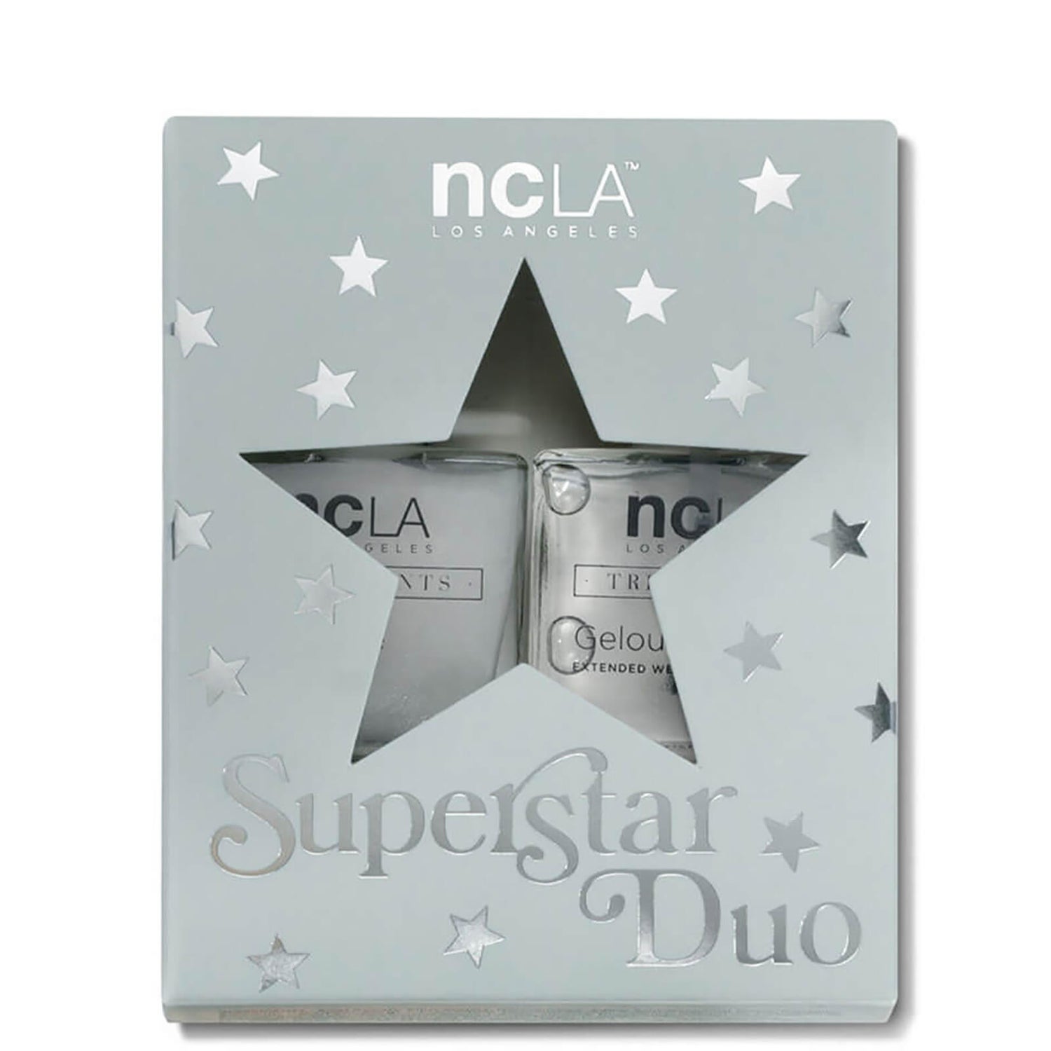 NCLA Beauty Superstar Top and Base Nail Polish Duo 2 x 13.3ml (Worth £28.00)