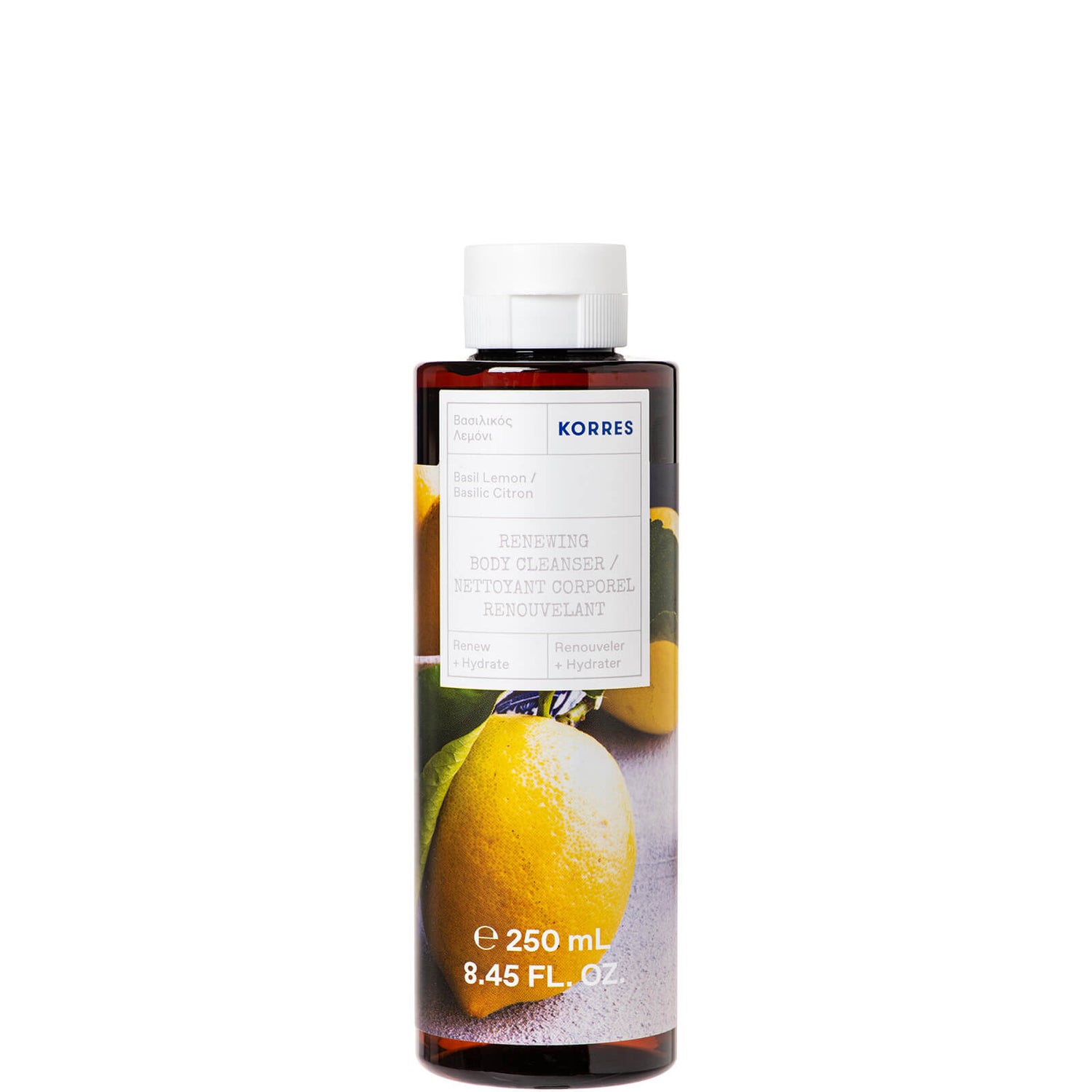 KORRES Basil Lemon Renewing Body Cleanser 250ml