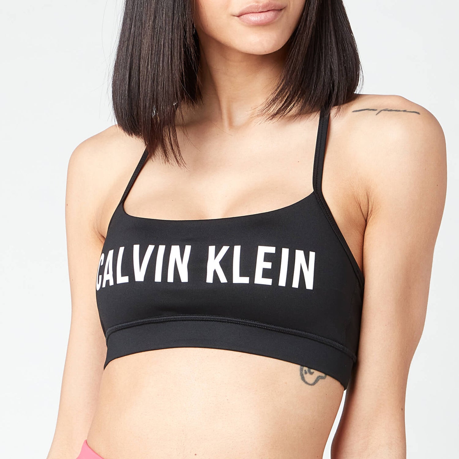 Calvin Klein Performance Women's Low Support Sports Bra - CK Black/Bright White