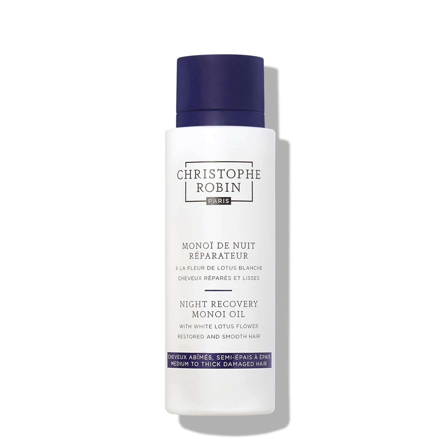 Christophe Robin Night Recovery Monoï Oil with White Lotus Flower 92ml