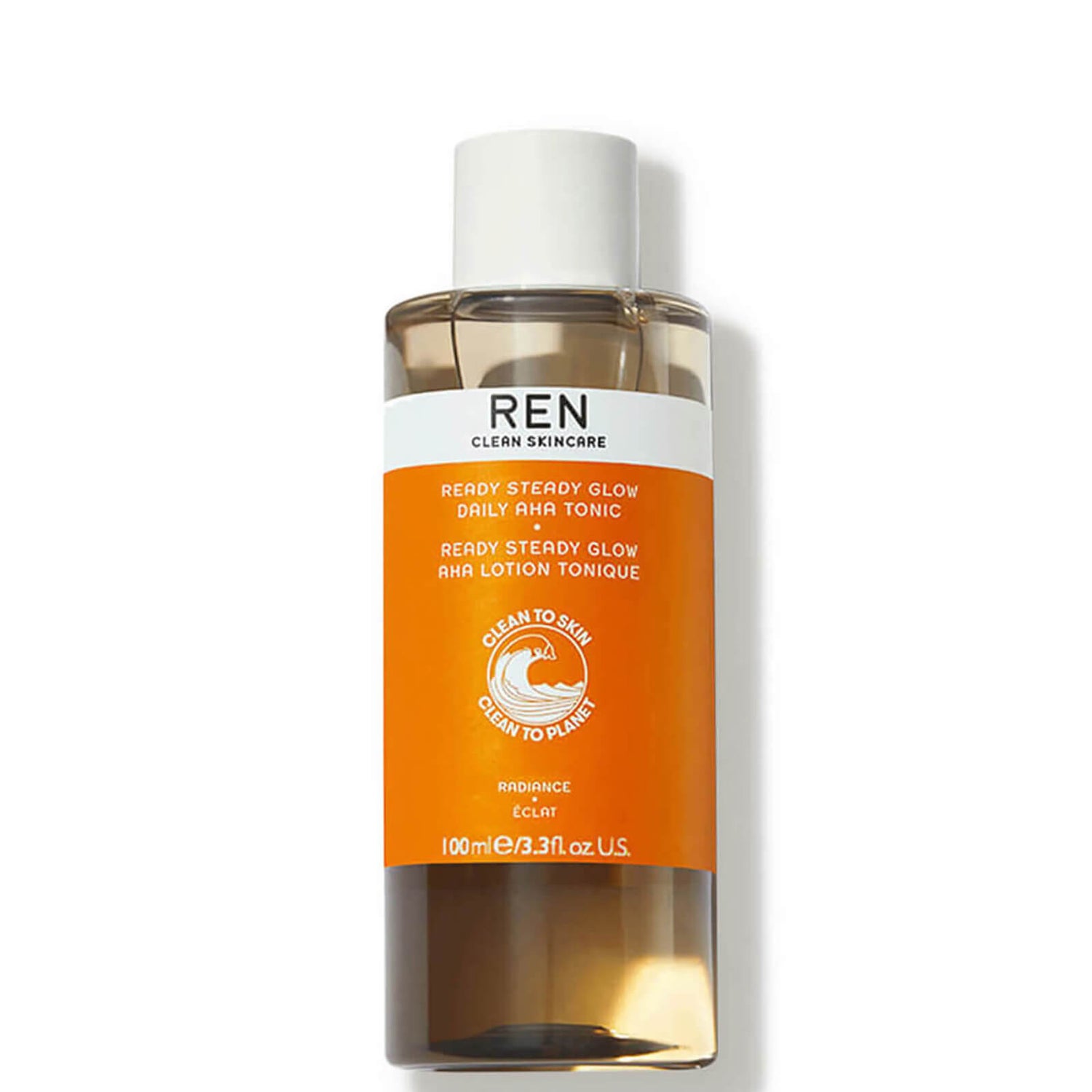 REN Travel Size Clean Skincare Ready Steady Glow Daily AHA Tonic 100ml |  SkinStore