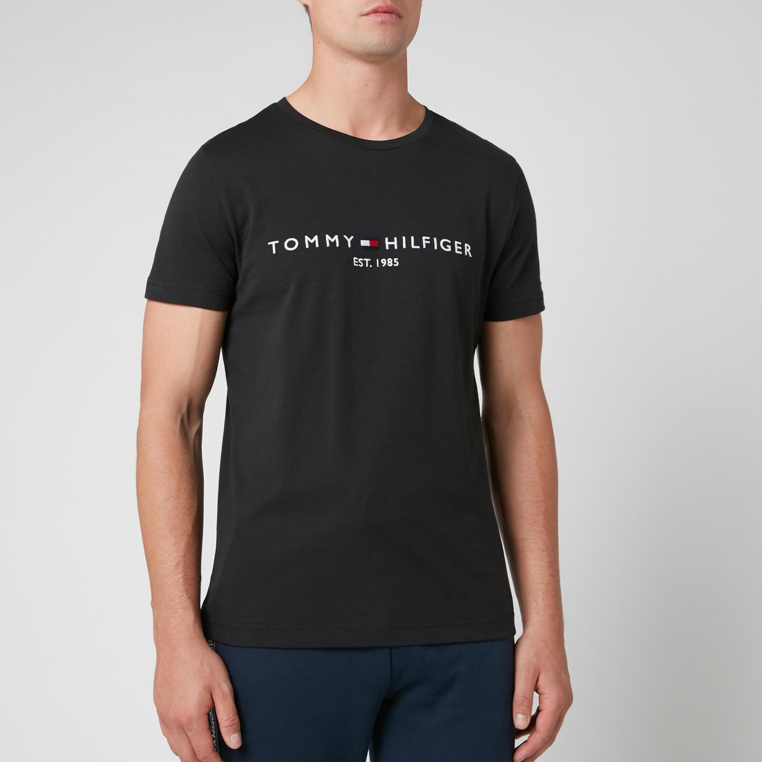 Tommy Hilfiger Men's Tommy Logo T-Shirt - Jet Black - S