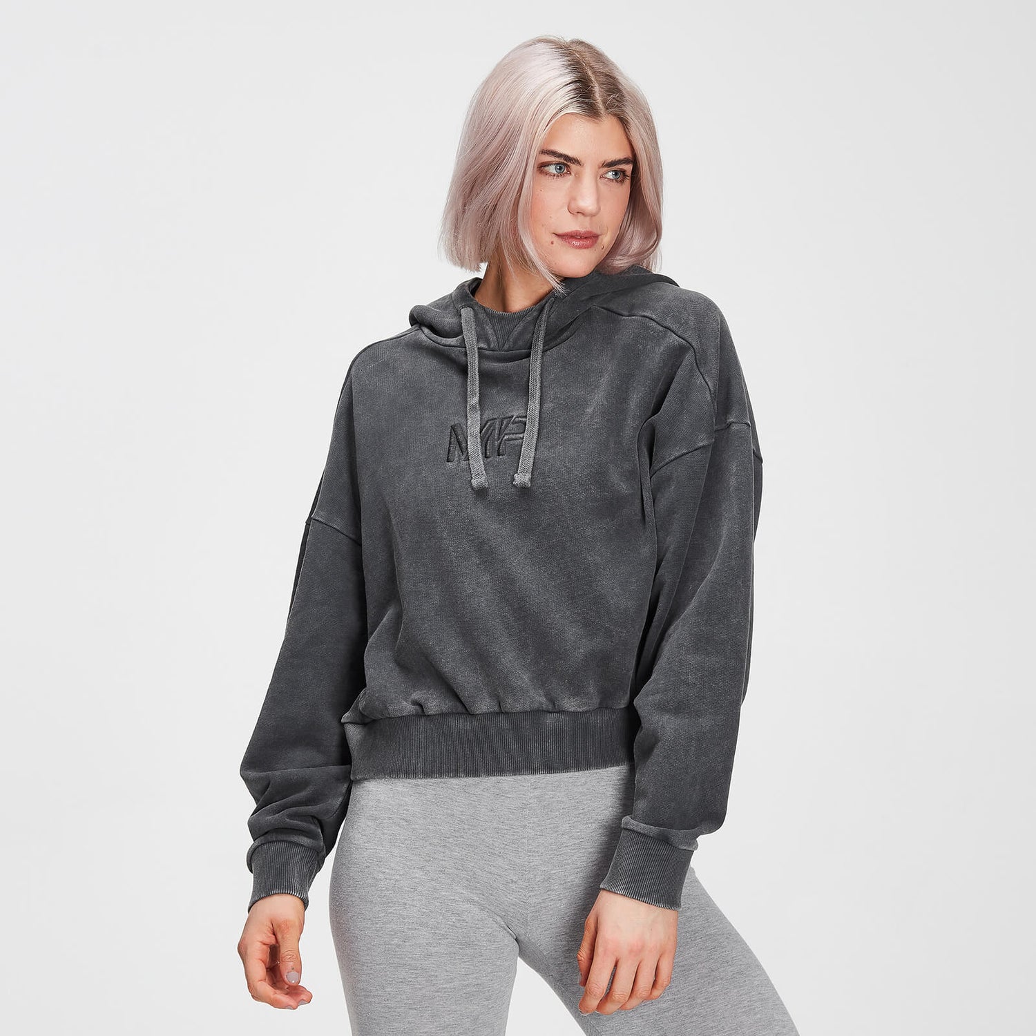 MP Damen Adapt Hoodie – Carbon Acid-Wash