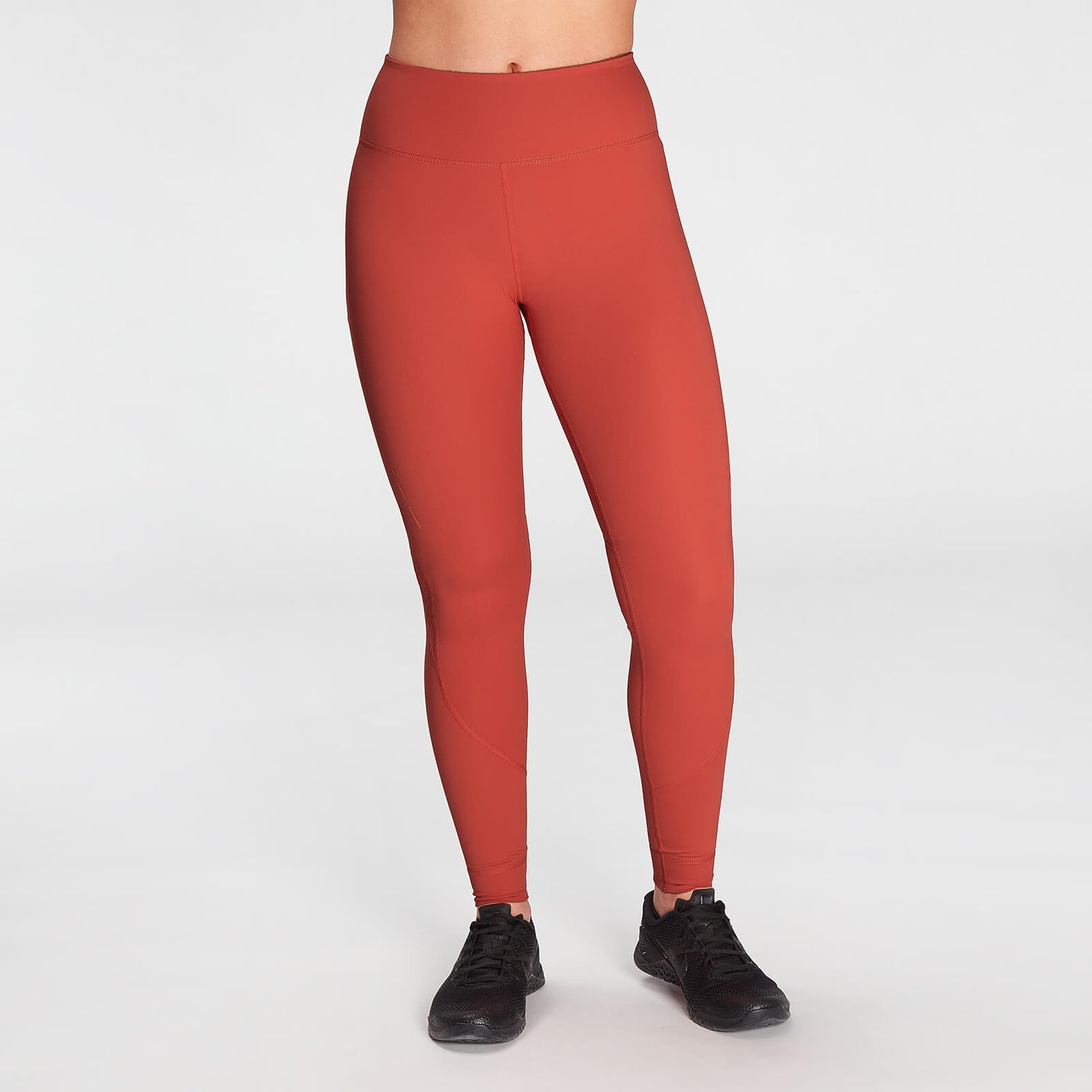 Damskie legginsy z kolekcji Power Ultra – ciepła czerwień - XS