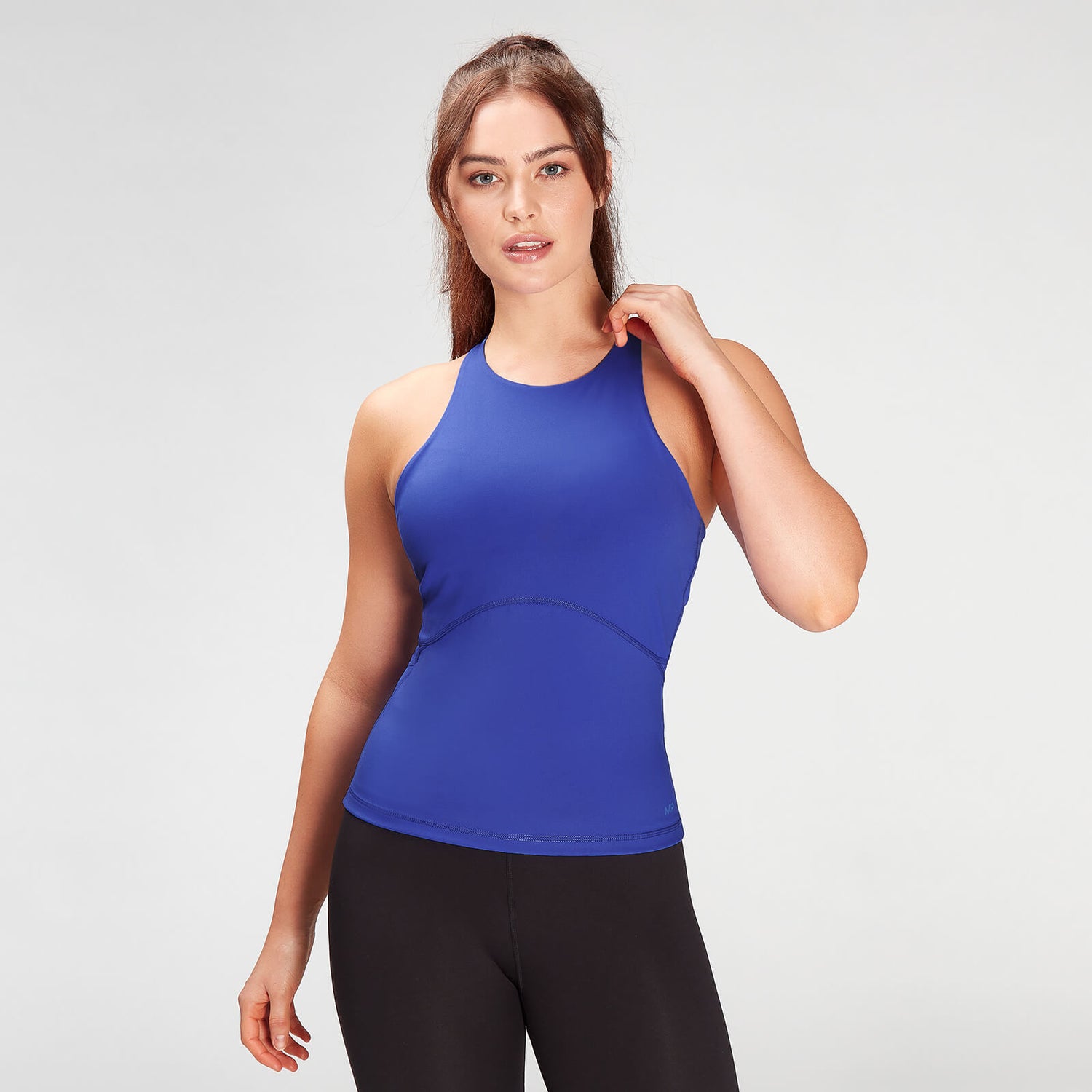 Details about   MyProtein Seamless Top Shirt Ladies Navy Blue Seamless Vest Fitness 