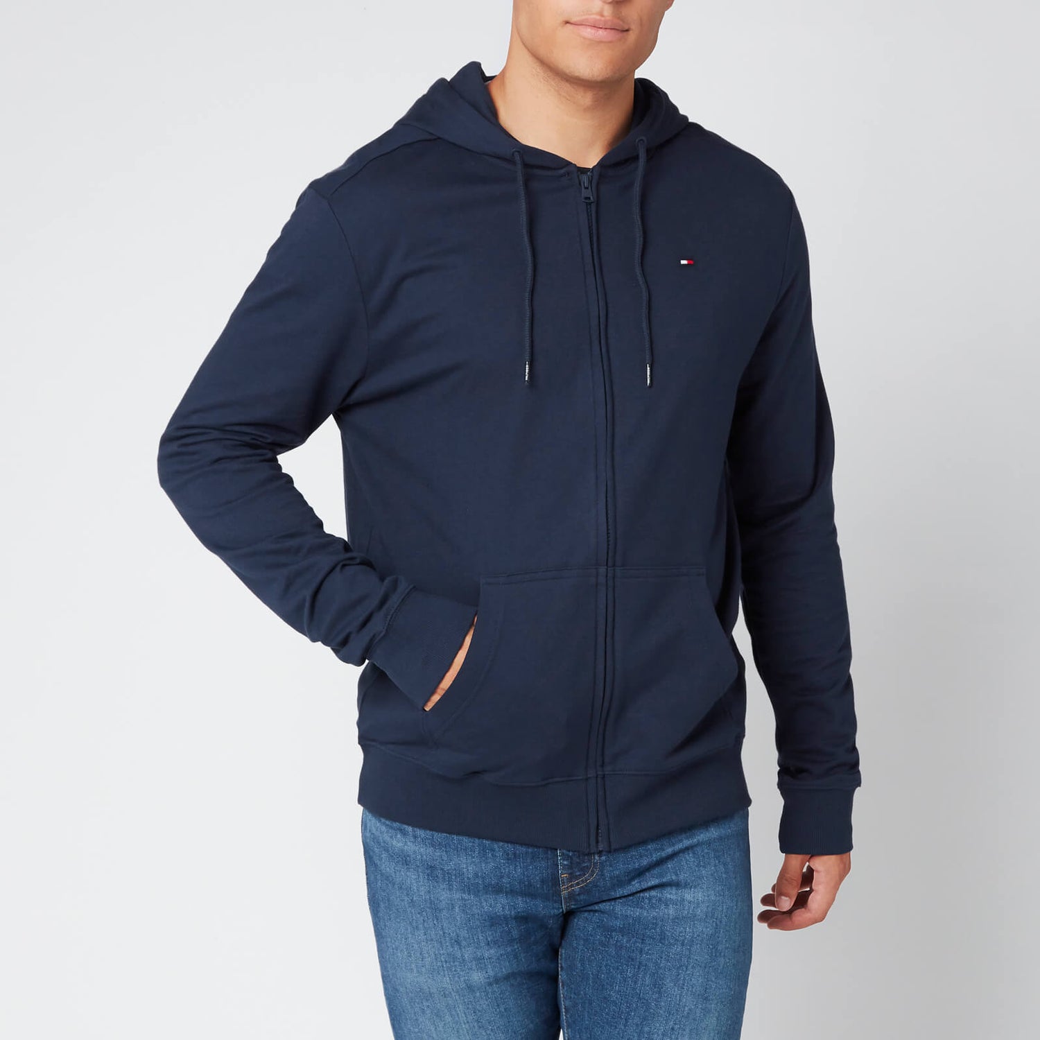Tommy Hilfiger Men s Tommy LWK Full Zip Hoodie Blue TheHut