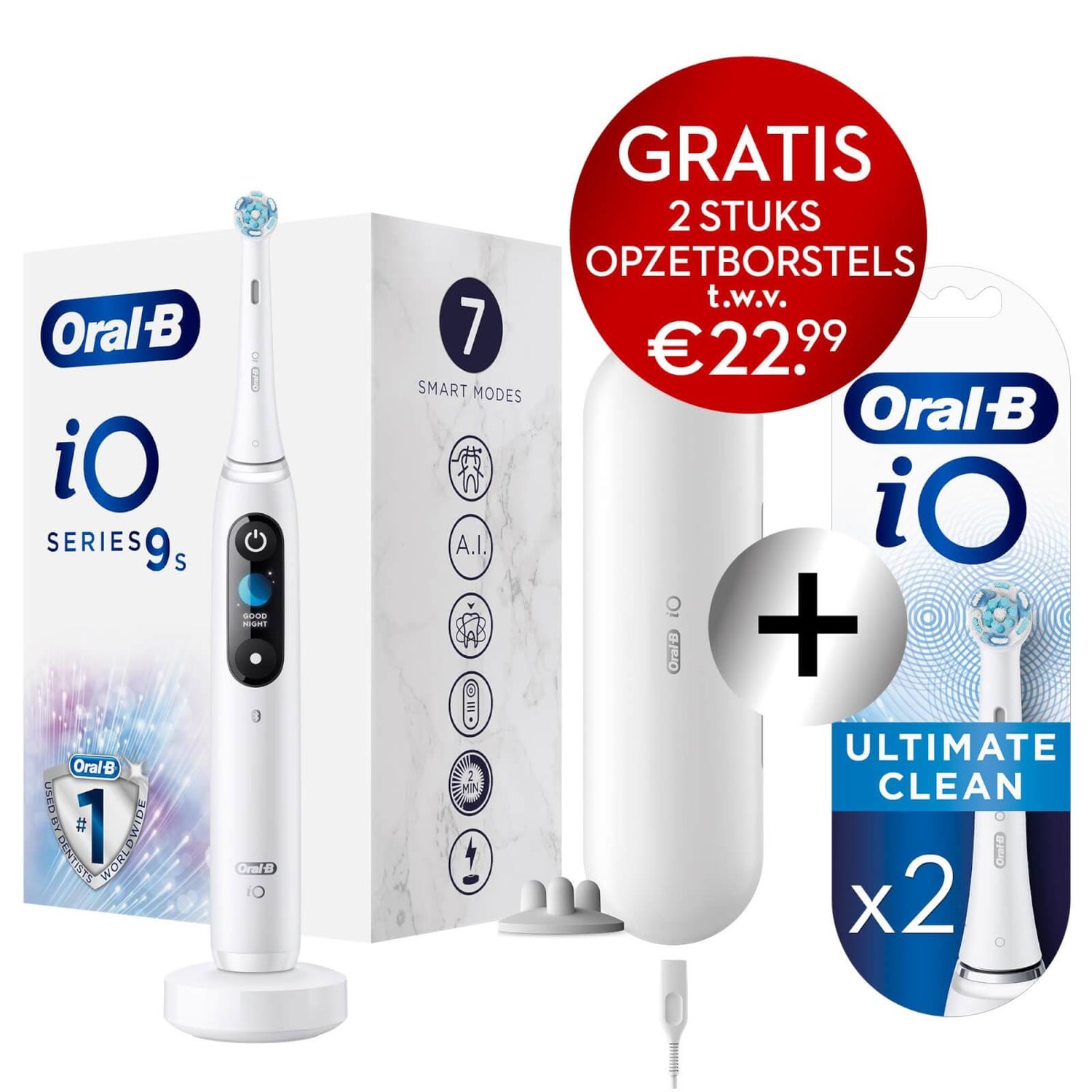 Oral-B iO9s Elektrische Tandenborstel Wit