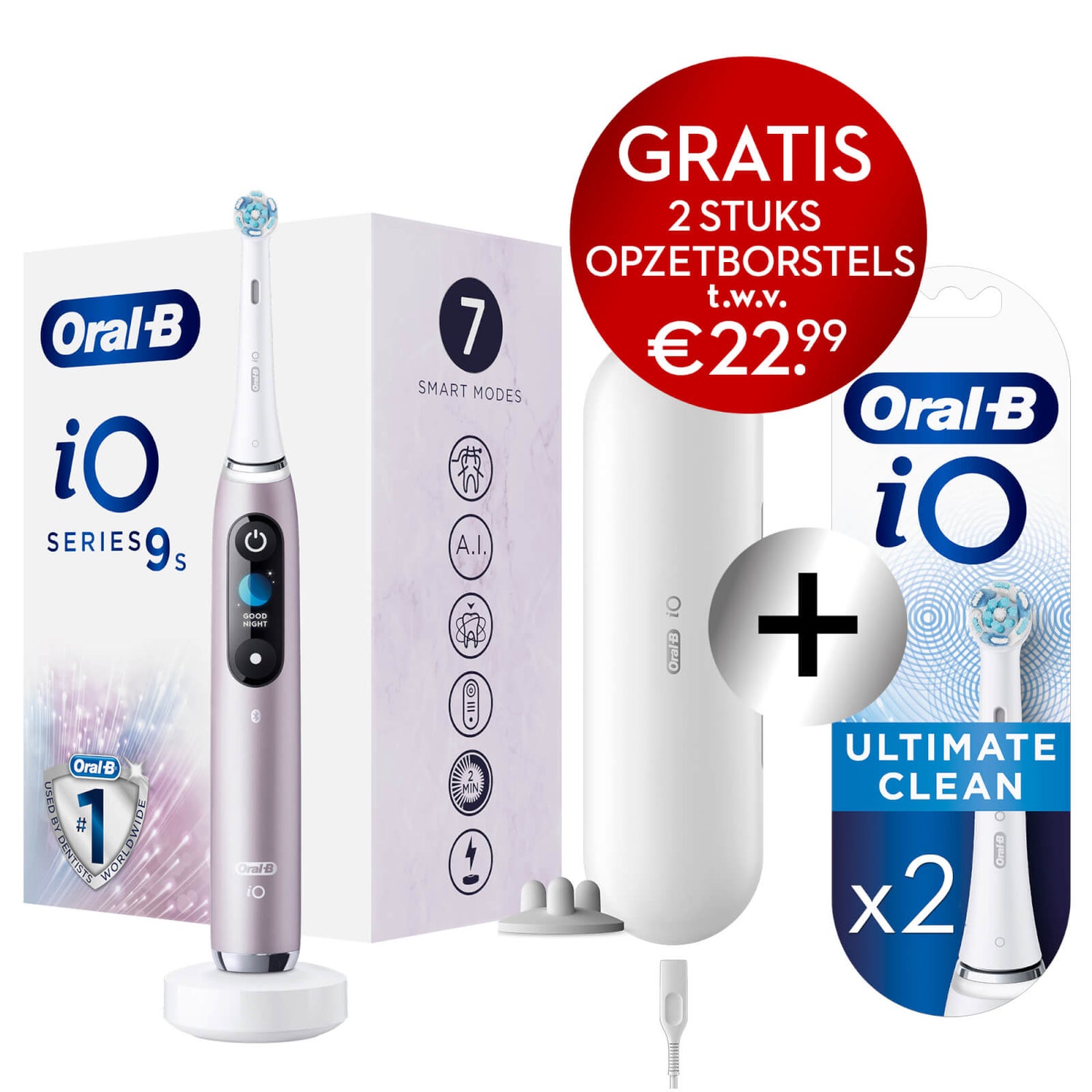 Oral-B iO9s Elektrische Tandenborstel Roze