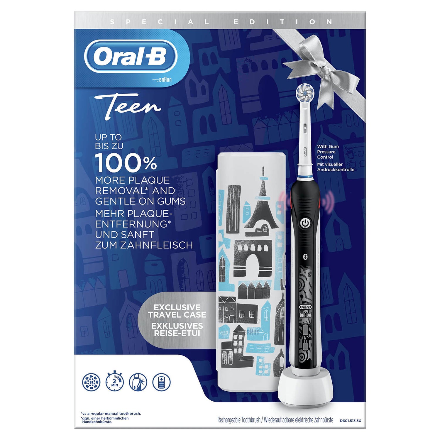 Oral-B Teen Elektrische Tandenborstel Zwart Met Exclusieve Reisetui