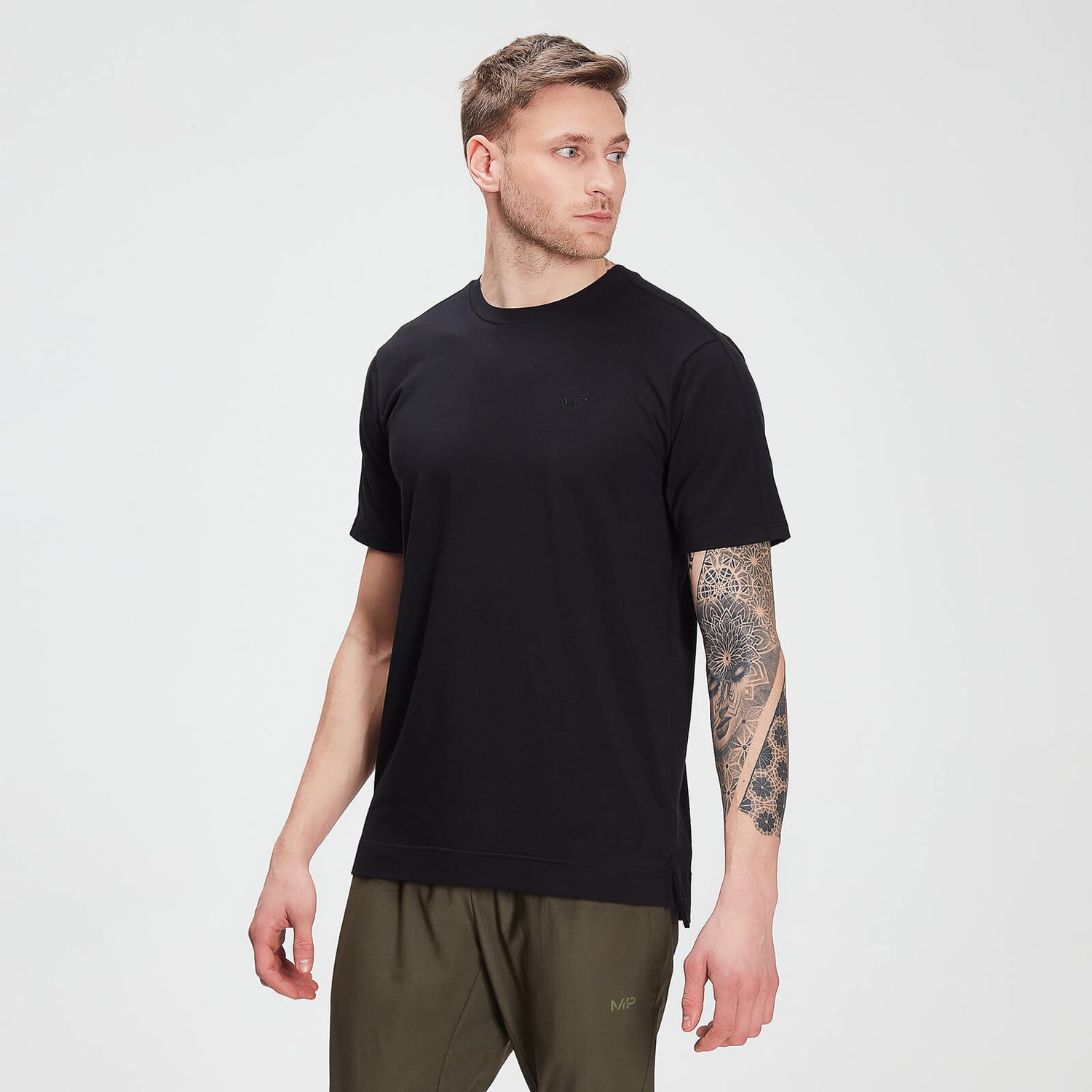Męski T-shirt z krótkim rękawem z kolekcji MP Training Drirelease® – czarny - XXS
