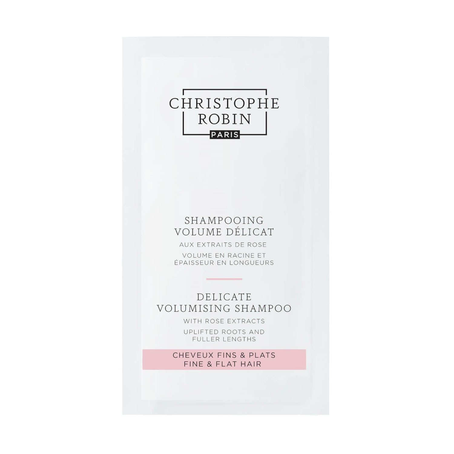 Christophe Robin New Delicate Volume Shampoo with Rose Extracts Sachet 12ml