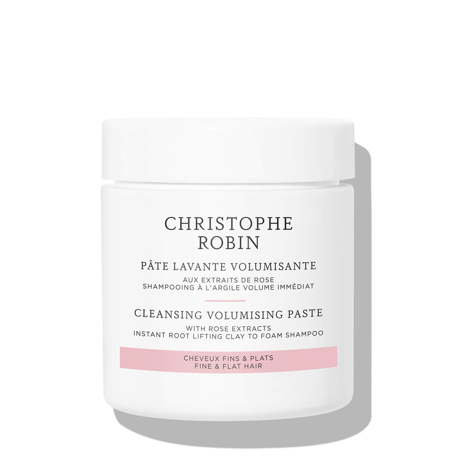 Очищающая паста для придания объема волосам Christophe Robin Cleansing Volumising Paste with Pure Rassoul Clay and Rose, 75 мл