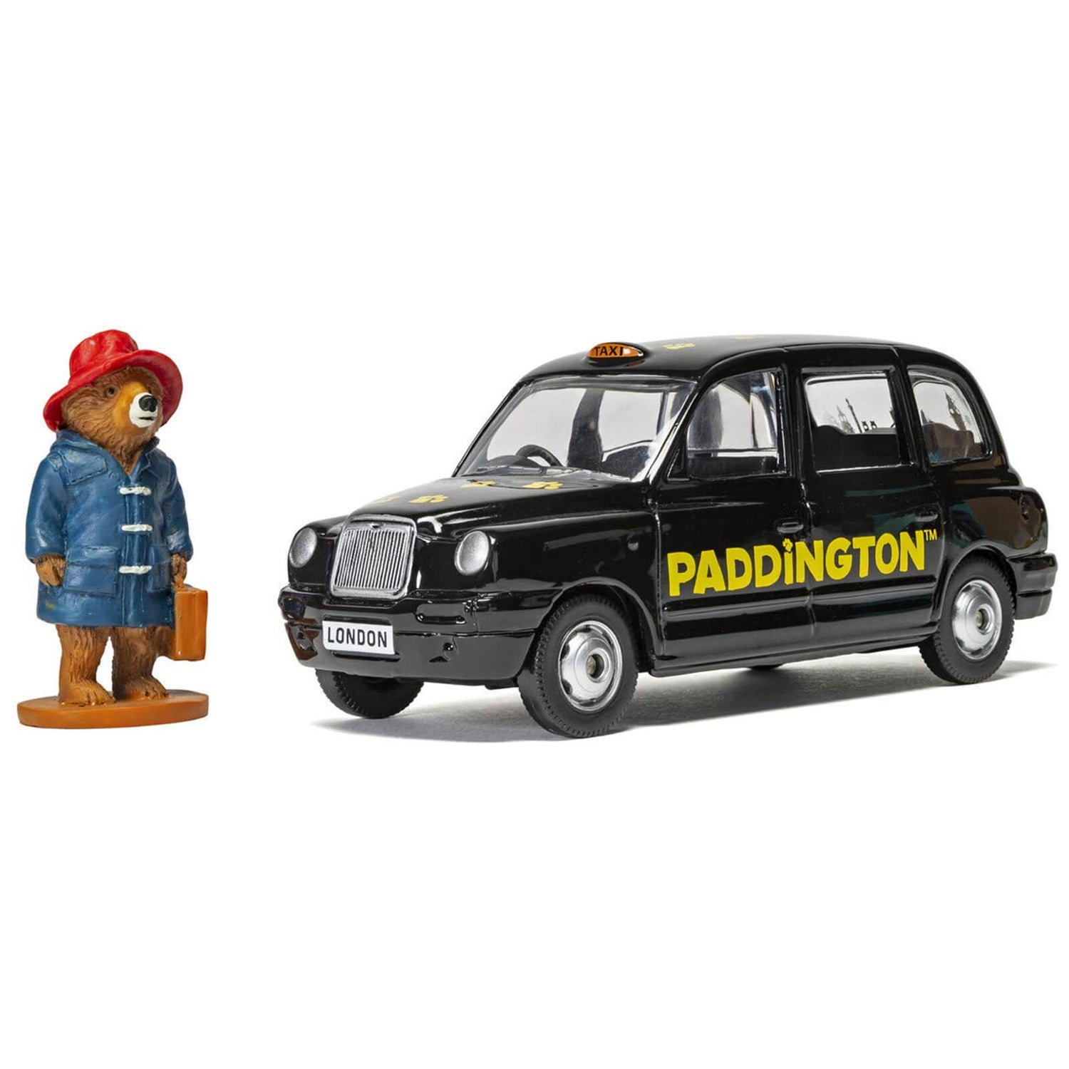 Ensemble de maquettes du taxi londonien Figurine de l'ours Paddington, échelle 1/36