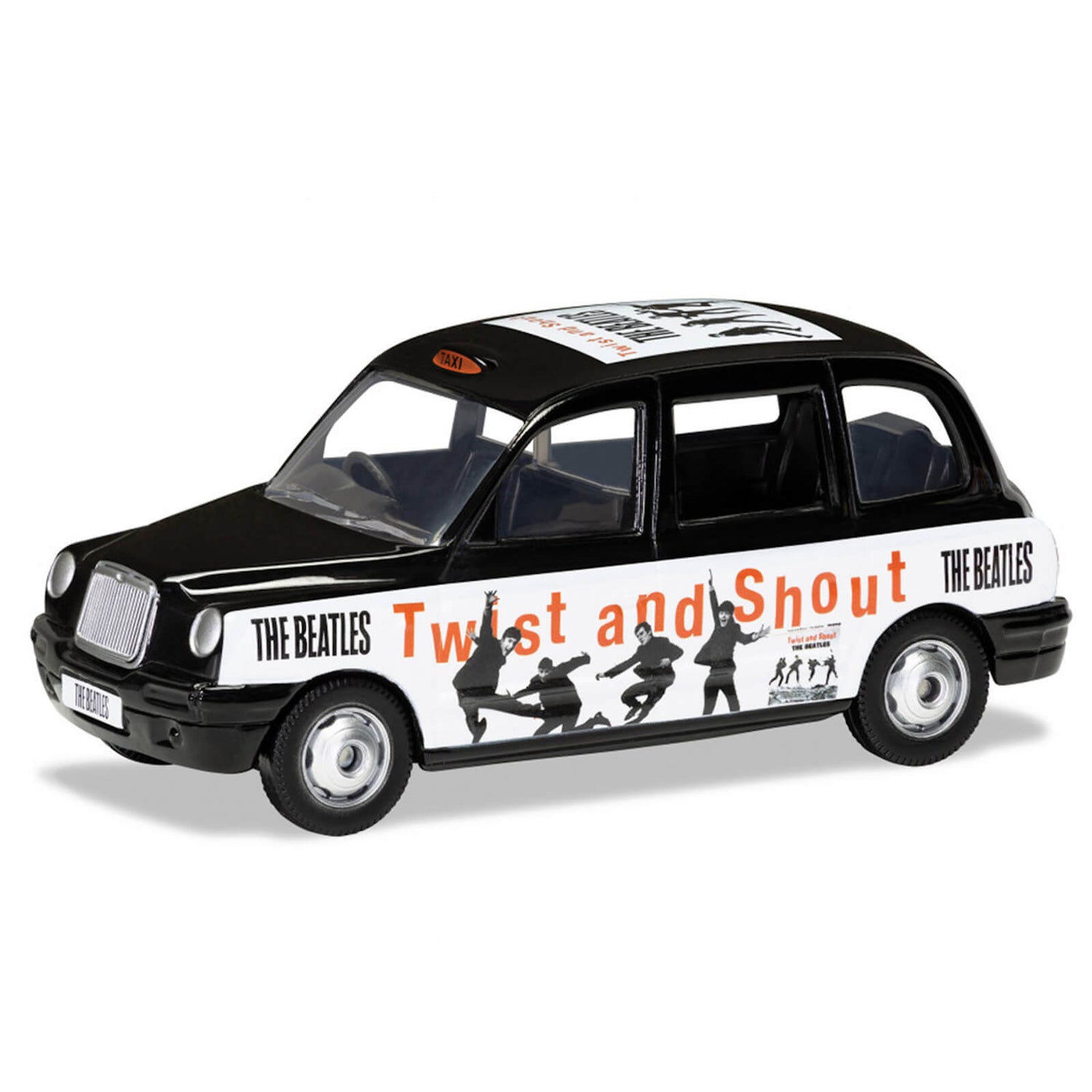 Ensemble modèle Taxi Londonien The Beatles Twist and Shout, échelle 1/36