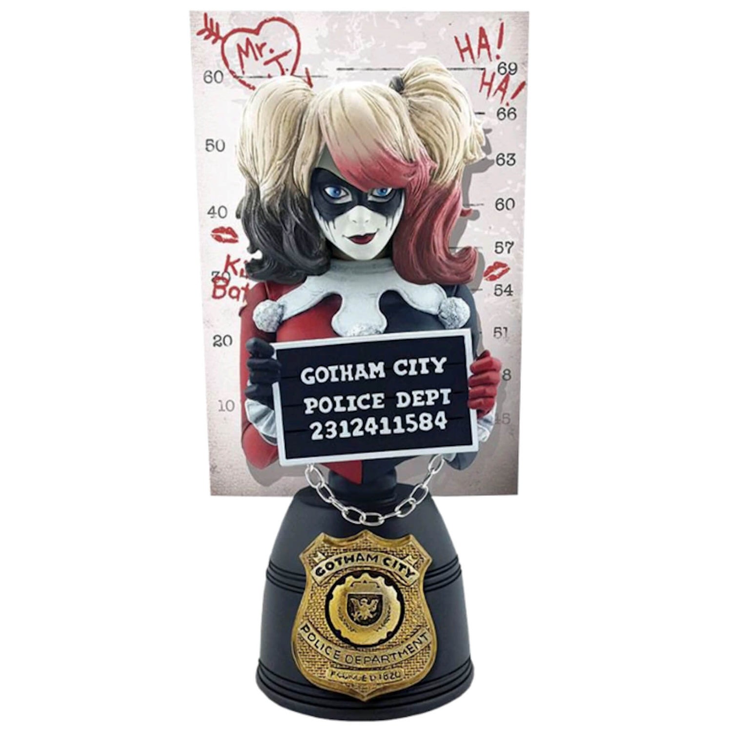 Cryptozoic Entertainment DC Harley Quinn Mugshot Bust Variant