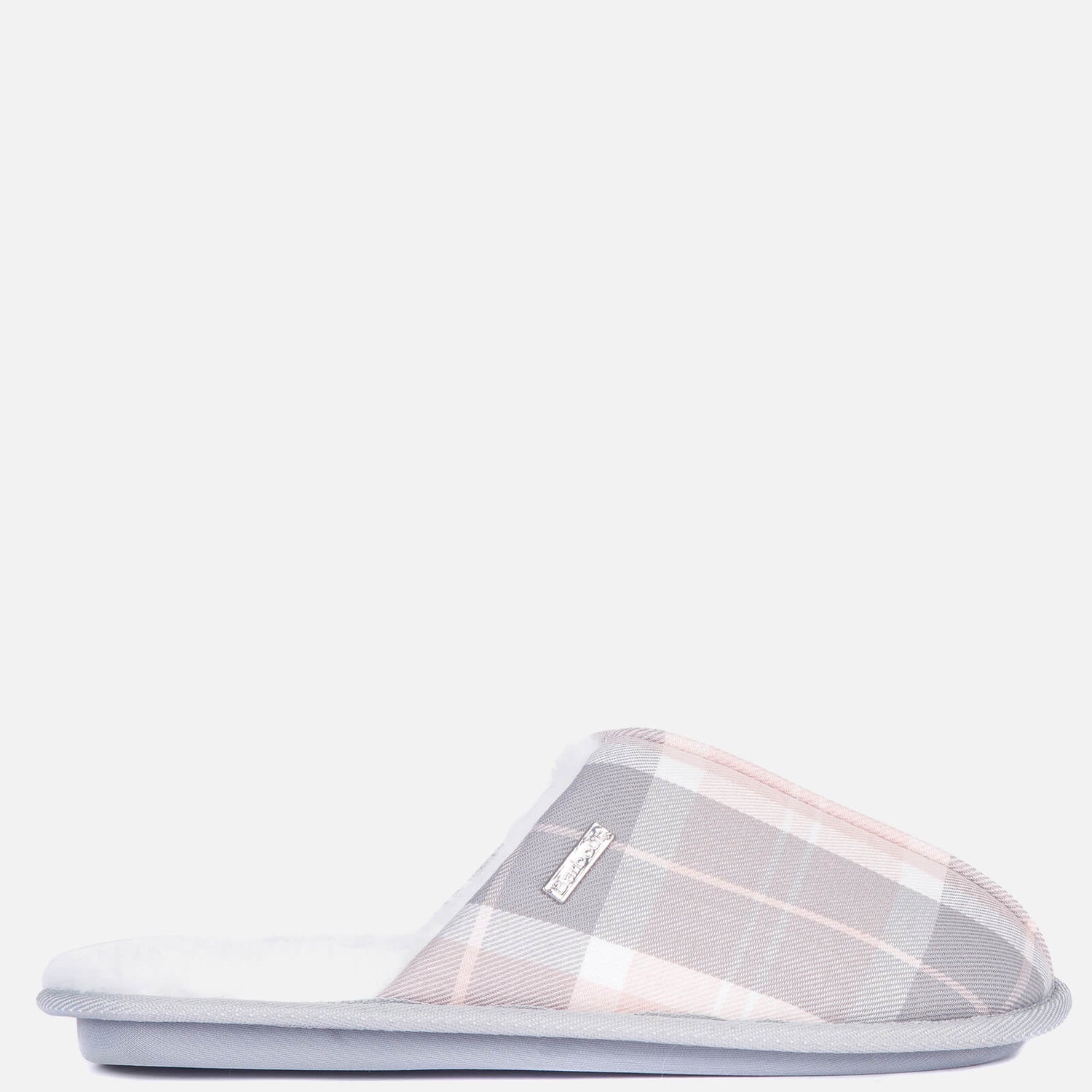 Barbour Women's Maddie Slippers - Recycled Pink/Grey Tartan