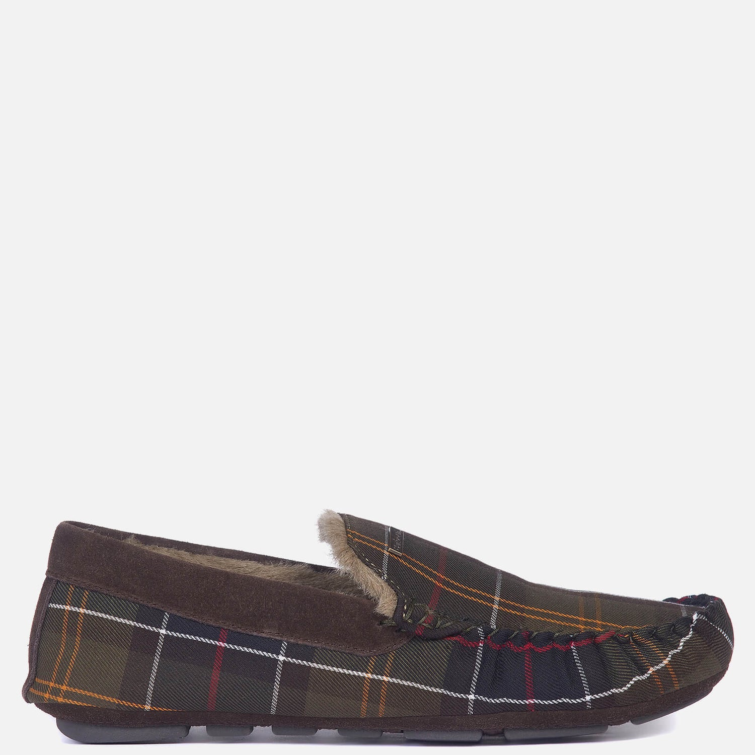 Barbour Men's Monty Moccasin Slippers - Recycled Classic Tartan - UK 7