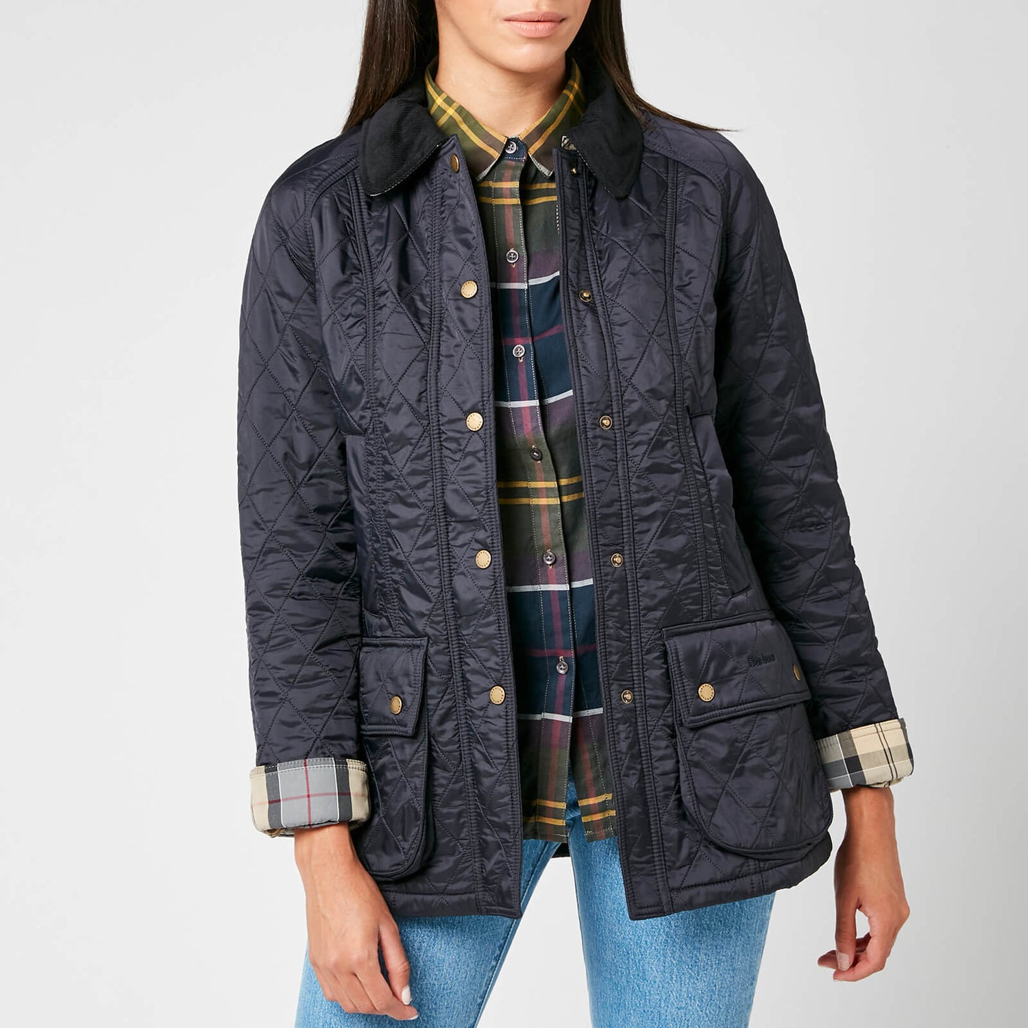 Barbour beadnell polarquilt jacket navy cheap