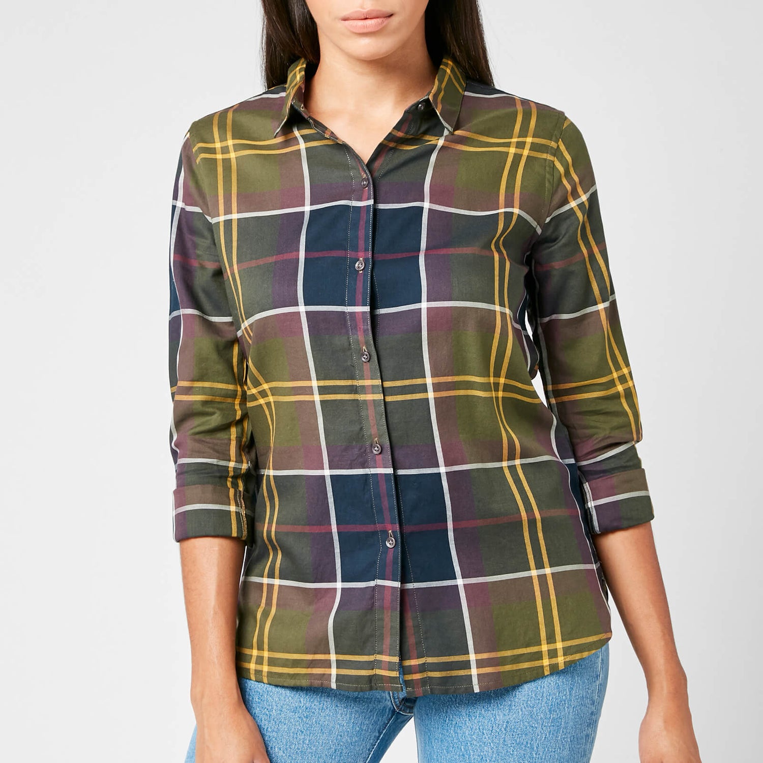 Barbour shirts deals womens olive