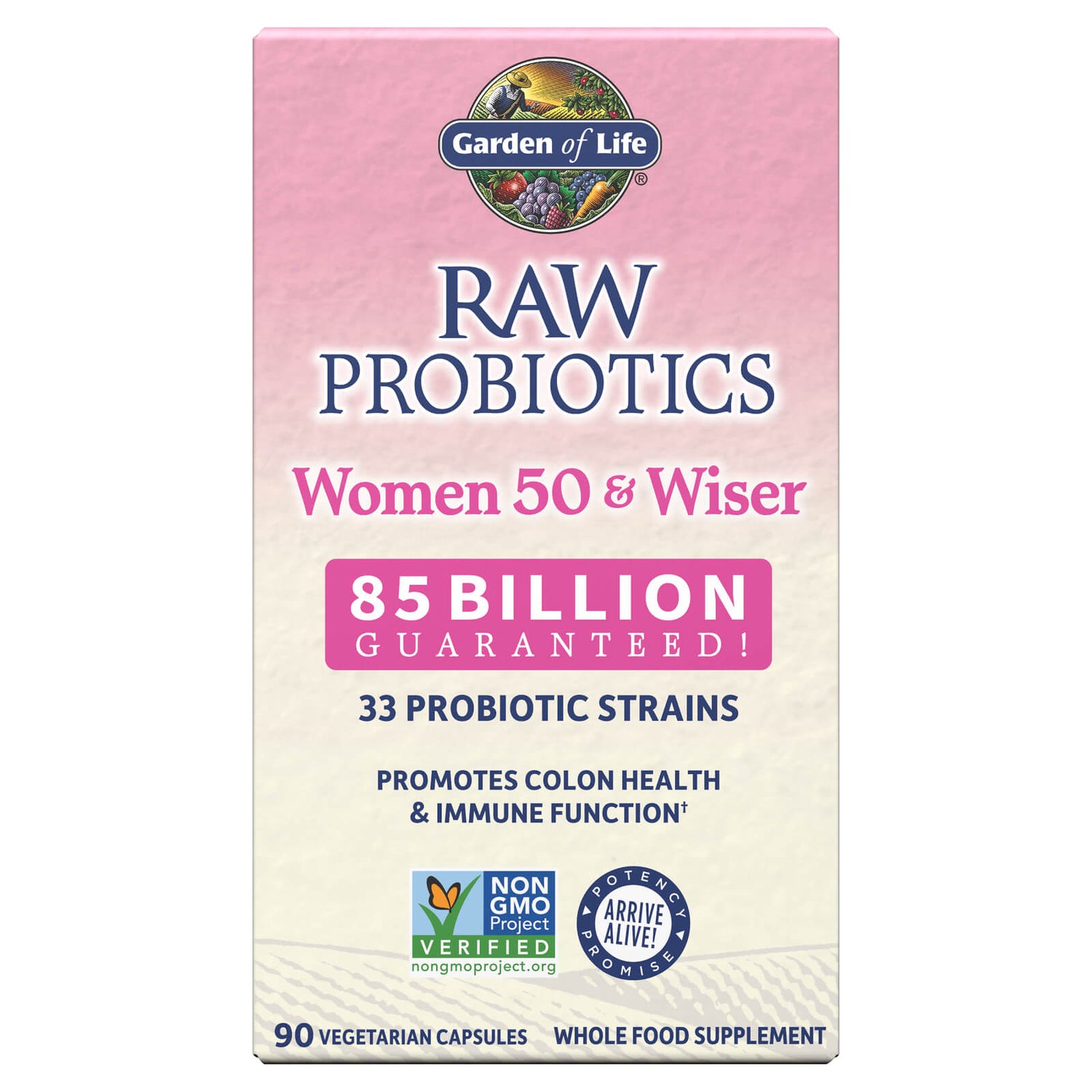 Raw Probiotics Women 50+ and Wiser - Cooler - 90 Capsules