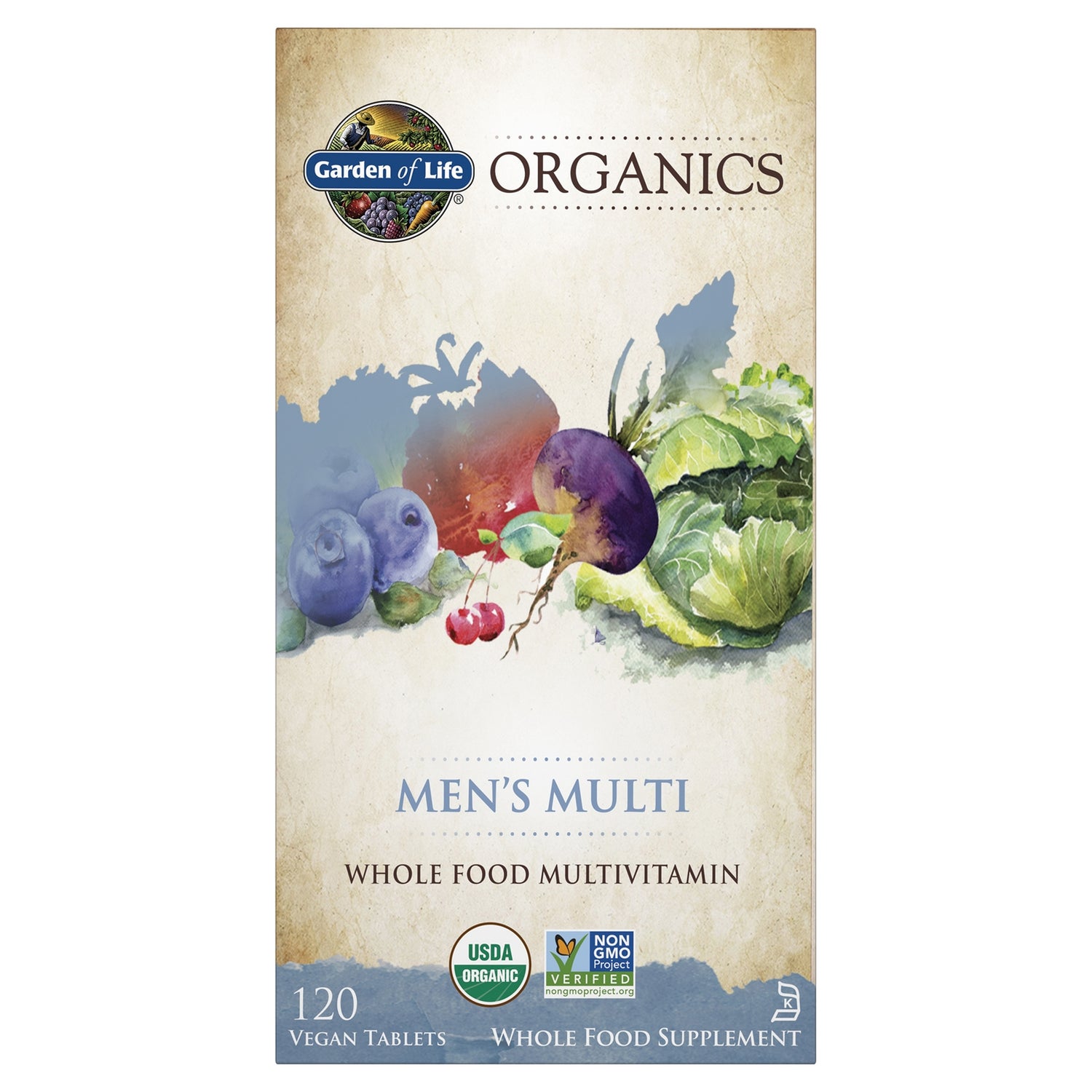 Garden of Life Organics Men's Multi - 120 Tablets